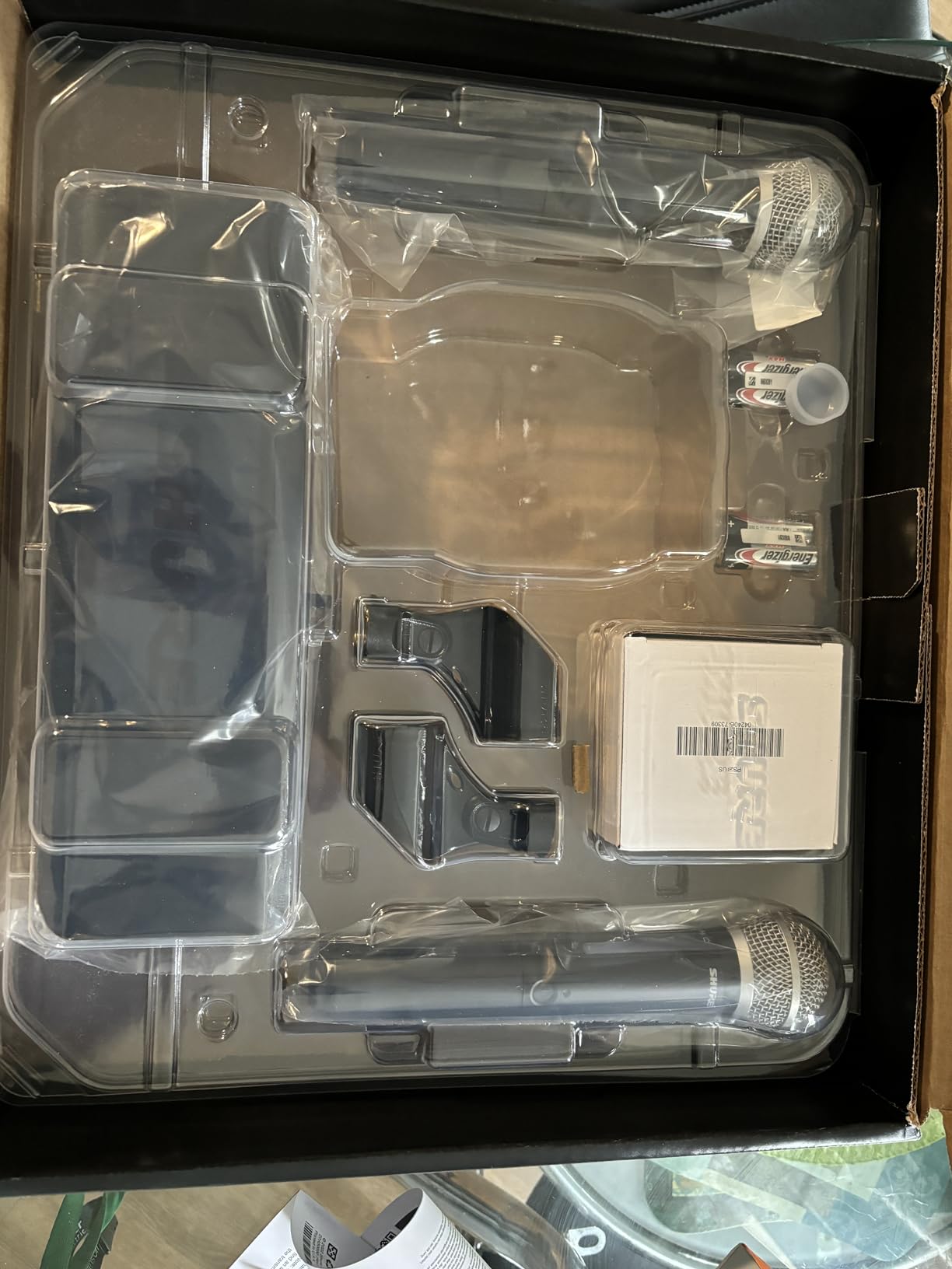 Shure BLX288/PG58 Dual Wireless Vocal System - H10 Band | 14-hour battery and 300 ft UHF range with two PG58 handheld vocal mics and dual-channel receiver for live vocals customer photo 1