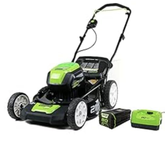 Greenworks 80V 21in Push Lawn Mower, 4.0 Ah Battery and Charger customer photo 2