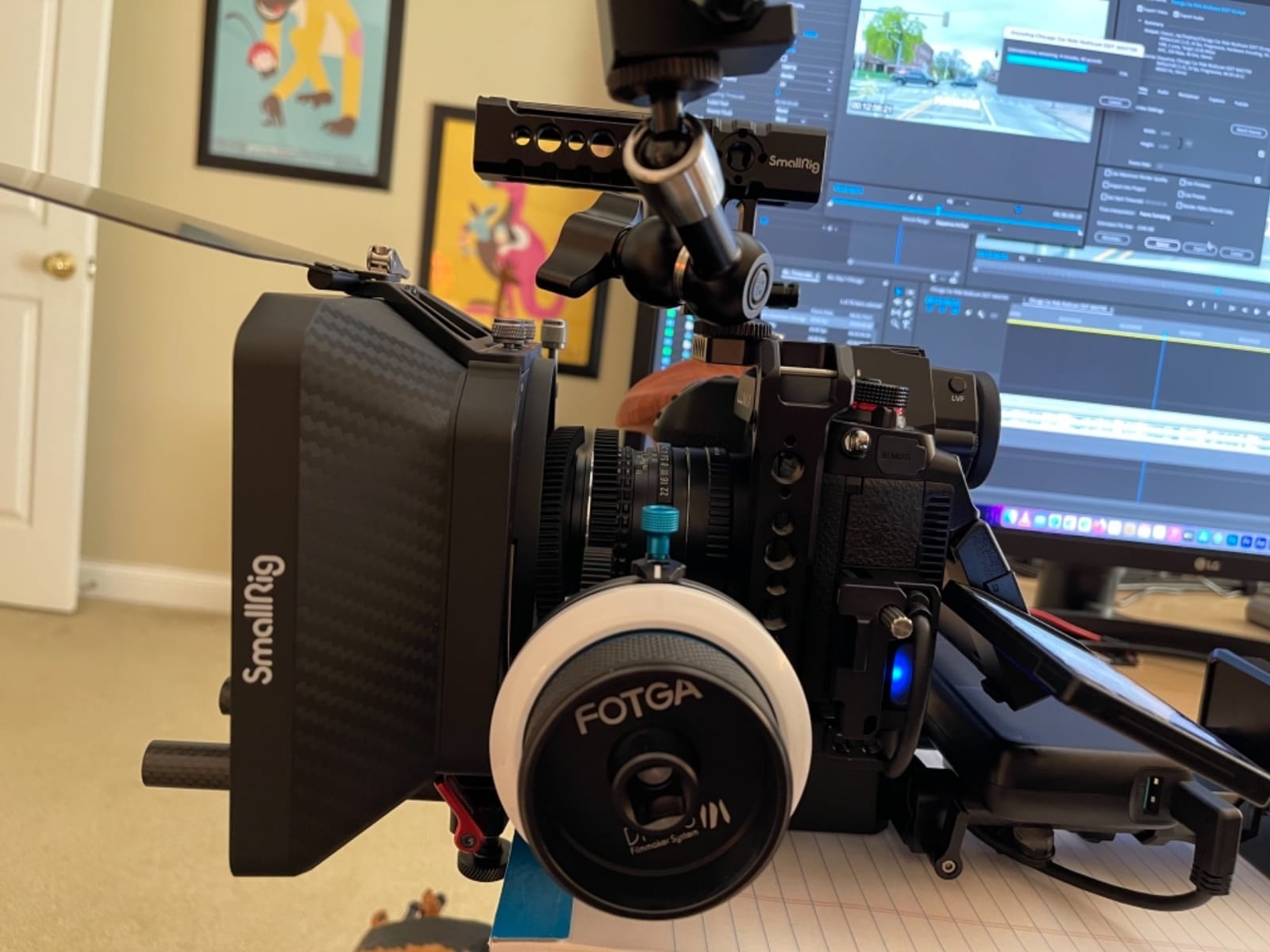 Fotga DP500III Follow Focus Puller w/A/B Stop, 15mm Quick Release Rod Clamp for Canon Nikon Sony Blackmagic DSLR Cinema Camera Video Mirrorless Camera Cine Lens Film Movie Video Making No Backlash customer photo 1