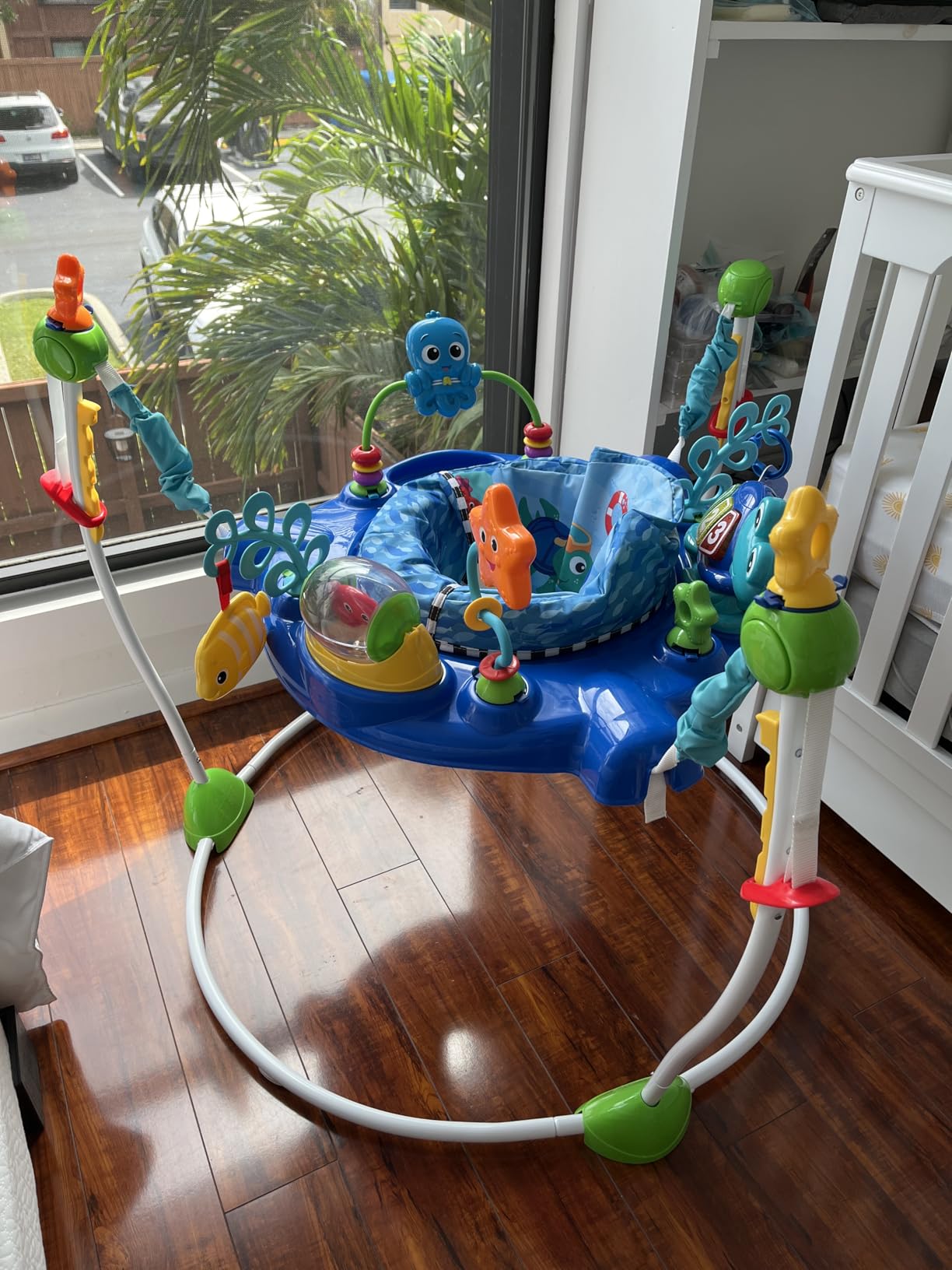 Baby Einstein Neptune's Ocean Discovery Activity Baby Jumper Activity Center, Ages 6 Months +, Max Weight 25 lbs., Unisex customer photo 2