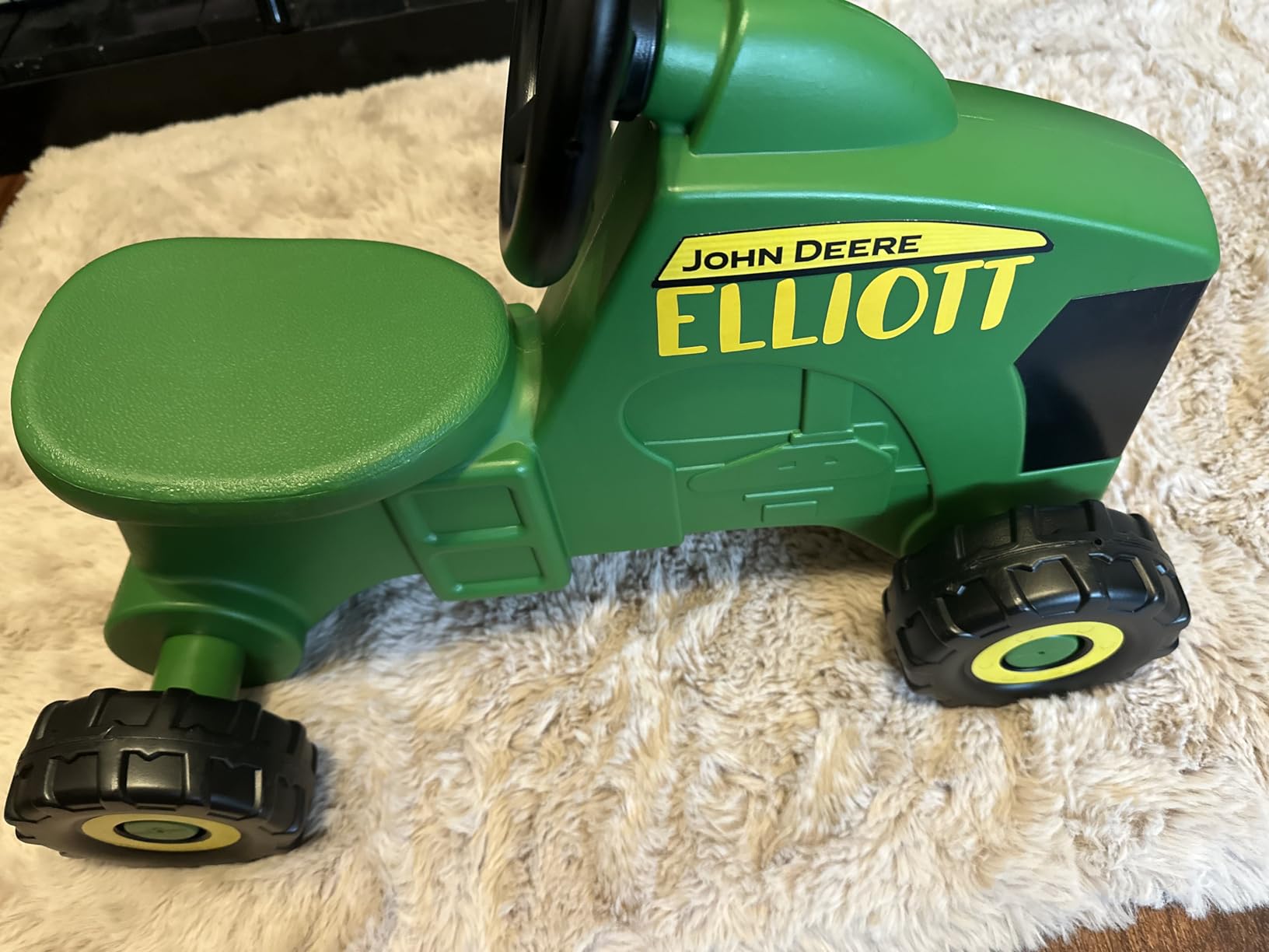 John Deere Ride On Toys Sit 'N Scoot Activity Tractor for Kids Ages 18 Months and Up, Green | Foot-to-Floor Ride On Toy, Officially Licensed John Deere Product, Indoor/Outdoor Push Tractor, Ages 18 Months+ customer photo 1