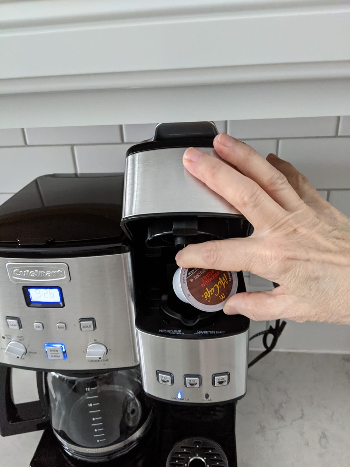 Cuisinart Single Serve + 12 Cup Coffee Maker, Offers 3-Sizes: 6-Ounces, 8-Ounces and 10-Ounces, Stainless Steel, SS-15P1 customer photo 2