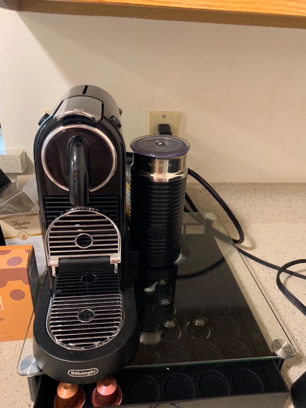 Nespresso CitiZ Coffee and Espresso Machine by De'Longhi with Milk Frother, Black, 9.3 x 14.6 x 10.9 inches customer photo 1