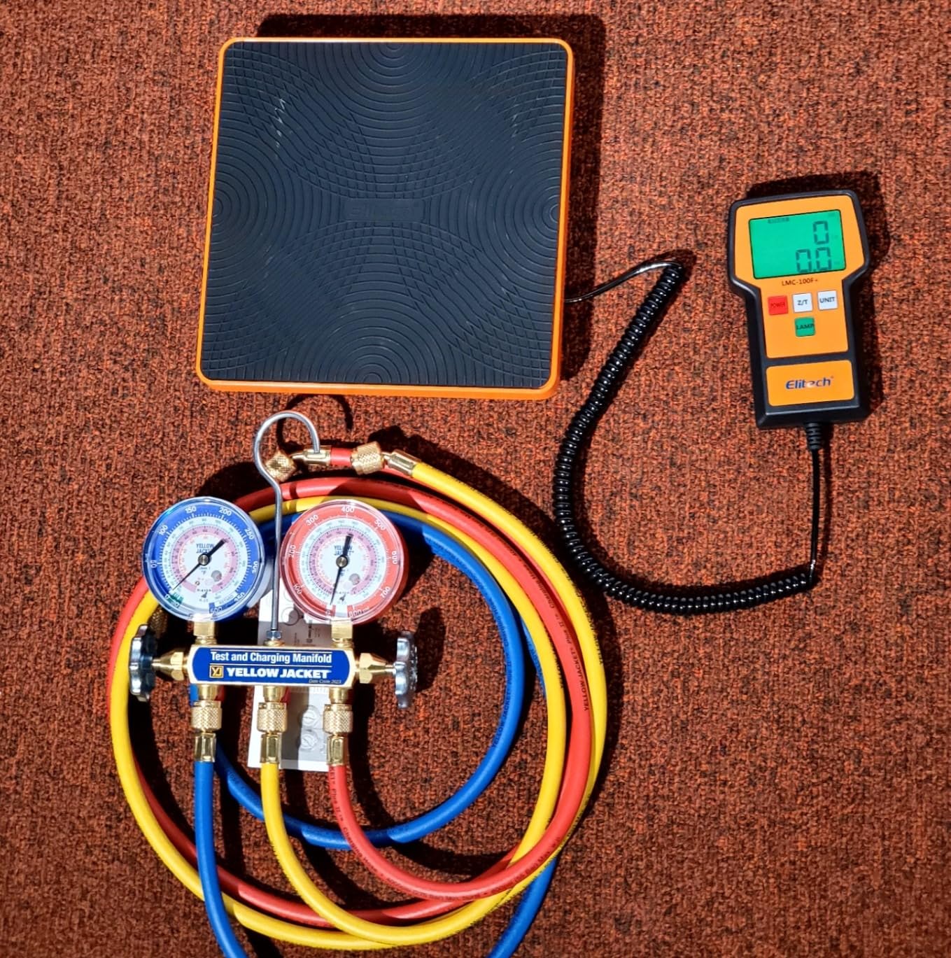 Elitech Refrigerant Scale 110 lbs, HVAC Scale with LB+OZ Display, LMC-100F+ | High Accuracy ±0.05% +5g, Dual Unit LB/OZ & Kg/g, 2g Resolution, Sturdy Metal Platform, Carry Case Included customer photo 1