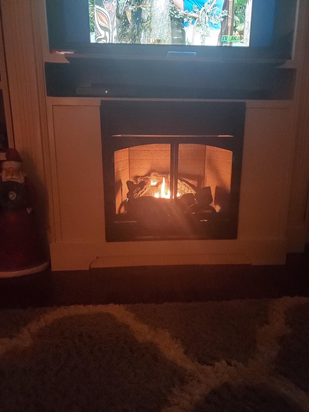 Duluth Forge Dual Fuel Ventless Gas Fireplace Insert - 32,000 BTU, Remote Control - Model# FDF400RT-ZC customer photo 1
