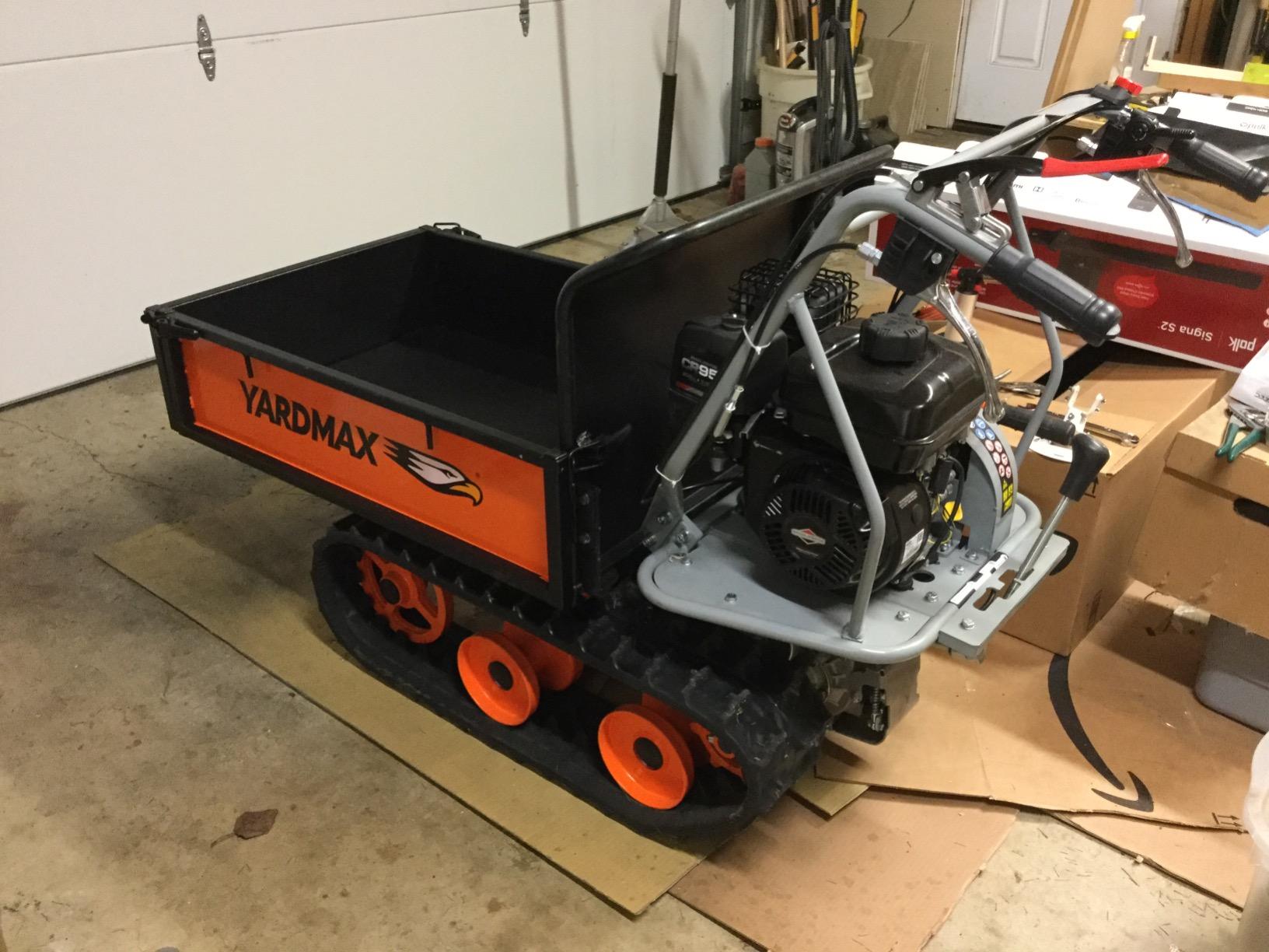 YARDMAX YD8203 Track Barrow, Briggs and Stratton, CR950, 6.5 hp, 208cc, 660 lb. Capacity customer photo 1