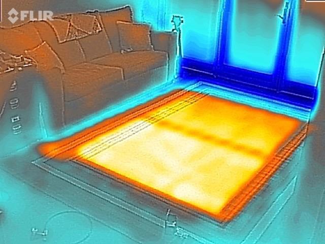 Hot Carpet Under Rug Instant Radiant Floor Heater Electric Mat Heated Area Rug Great for Yoga (720 Watt 92