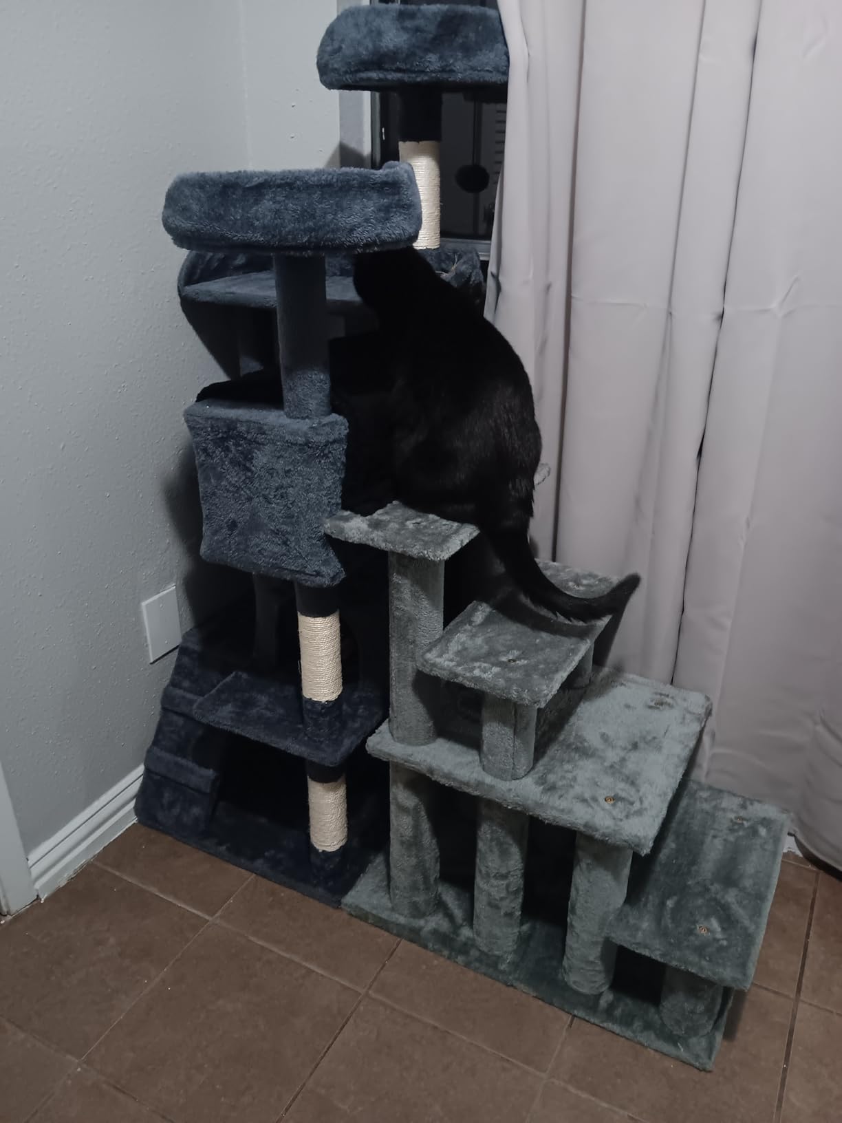 Furhaven Steady Paws Multi-Step Pet Stairs for High Beds & Sofas - Cream, 3-Step customer photo 1