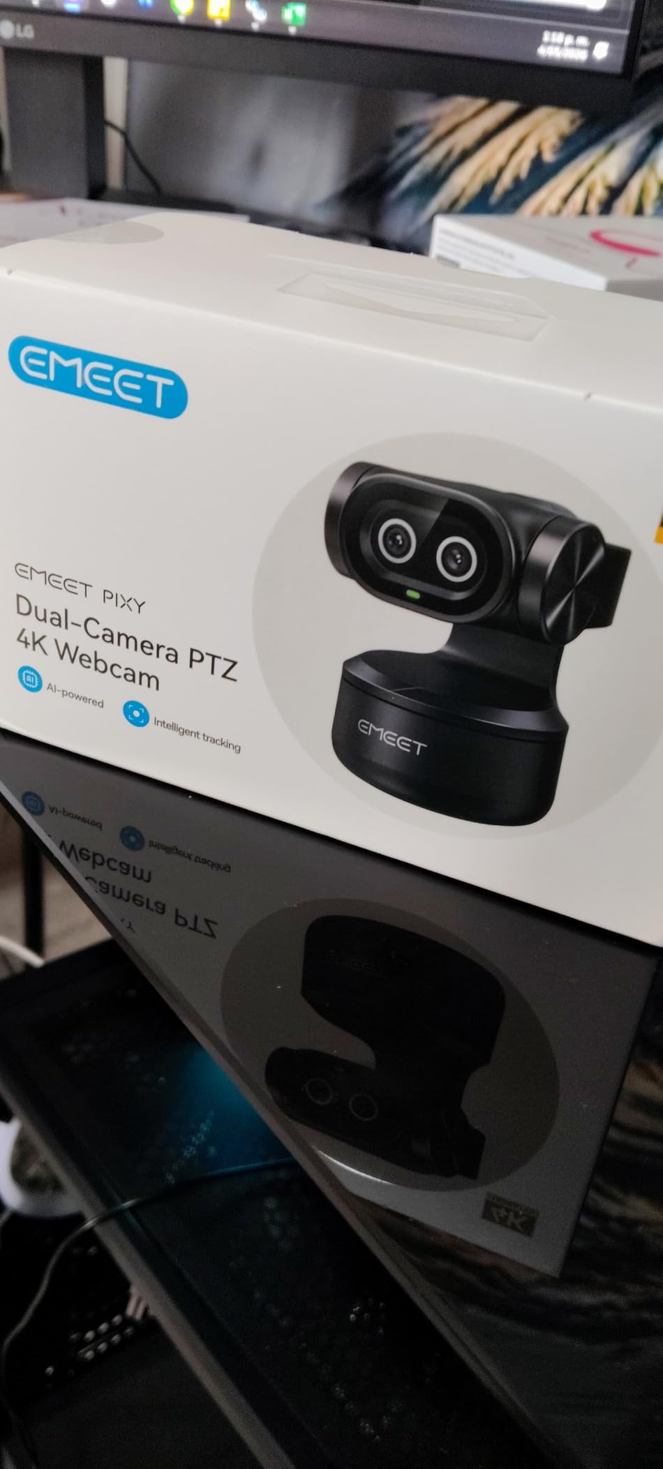 EMEET PIXY Dual-Camera AI-Powered PTZ Camera 4K, AI Tracking | PDAF&AI Autofocus 0.2s, 1/2.55
