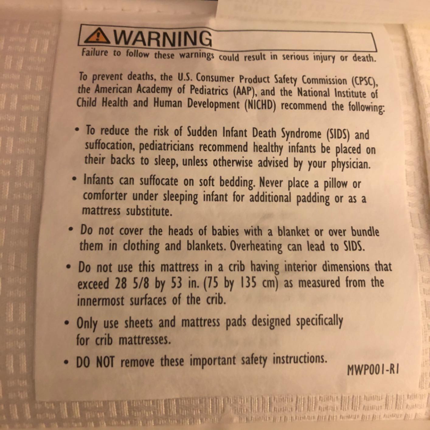 Sealy Baby Flex Cool 2 Stage Crib Mattress and Toddler Bed Mattress, Breathable Hybrid Coil Design, Waterproof Cotton Surface, GREENGUARD GOLD Certified, Standard 52x28 Size customer photo 1
