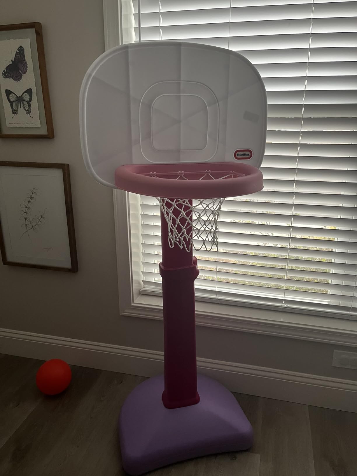 Little Tikes Easy Score Basketball Set, Pink- Amazon Exclusive 22.00 L x 23.75 W x 61.00 H Inches customer photo 1