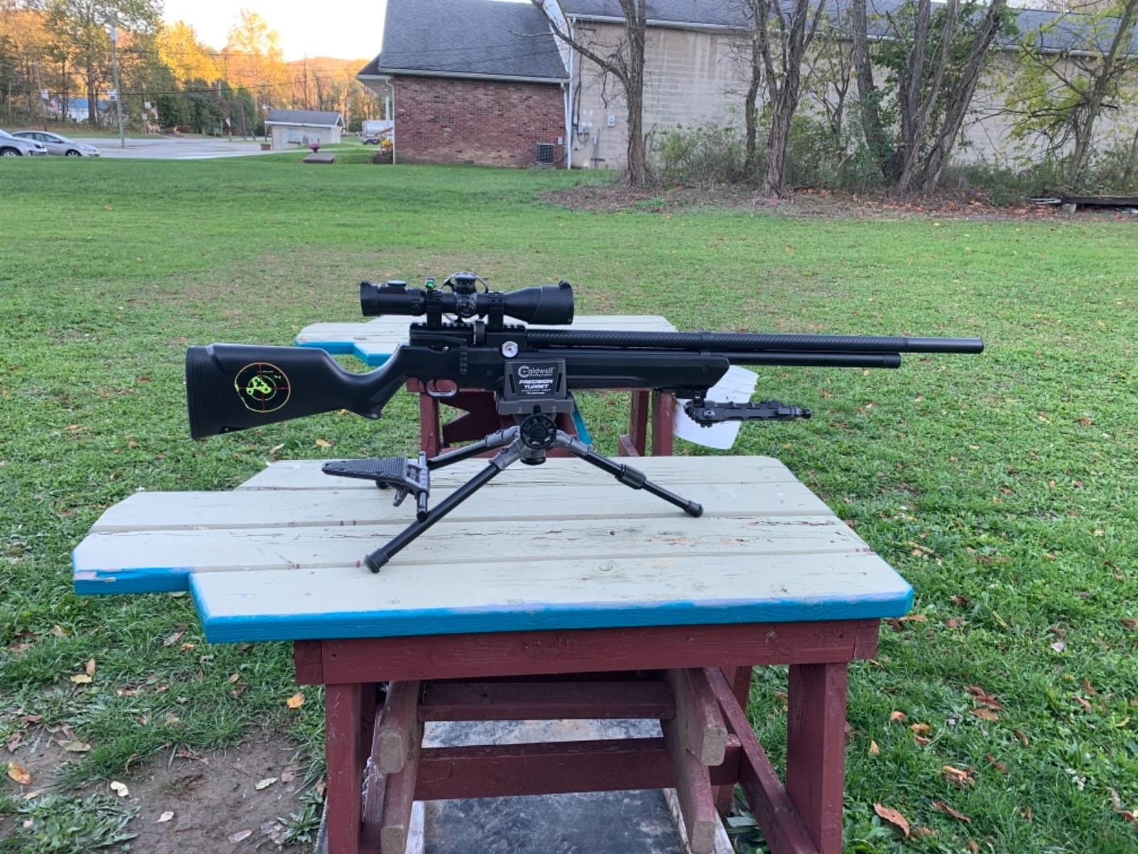 Caldwell Precision Turret Gun Clamp Shooting Rest | Adjustable Leg & Front Rest, Tilting & Panning, Micro-Precision Pistol Grip customer photo 2