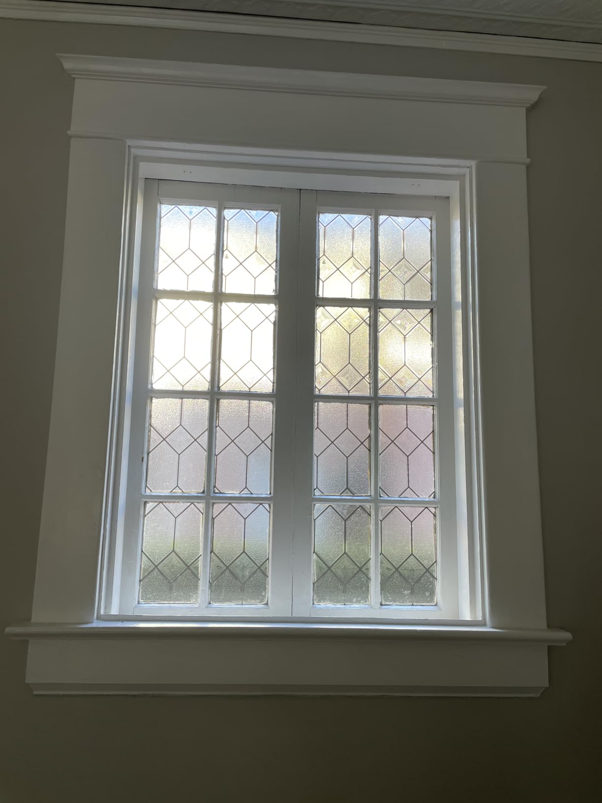 Regent Window Privacy Film by Artscape - Textured Leaded Glass Design, Static Cling, Blocks Views, Not Light, UV Protection, Easy to Apply and Removable, Made in USA - 24 x 36 Inch customer photo 2