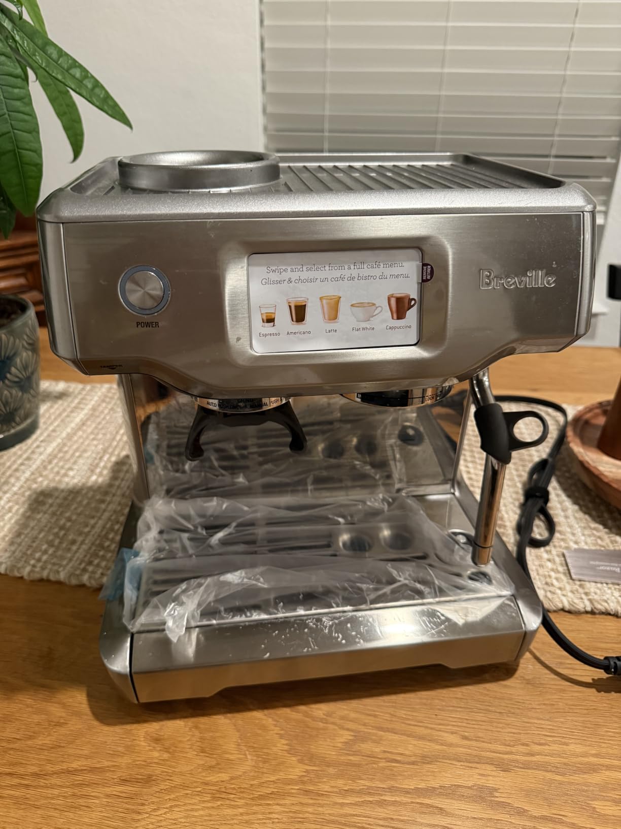 Breville BES880BSS Barista Touch Espresso Machine, Brushed Stainless Steel customer photo 1