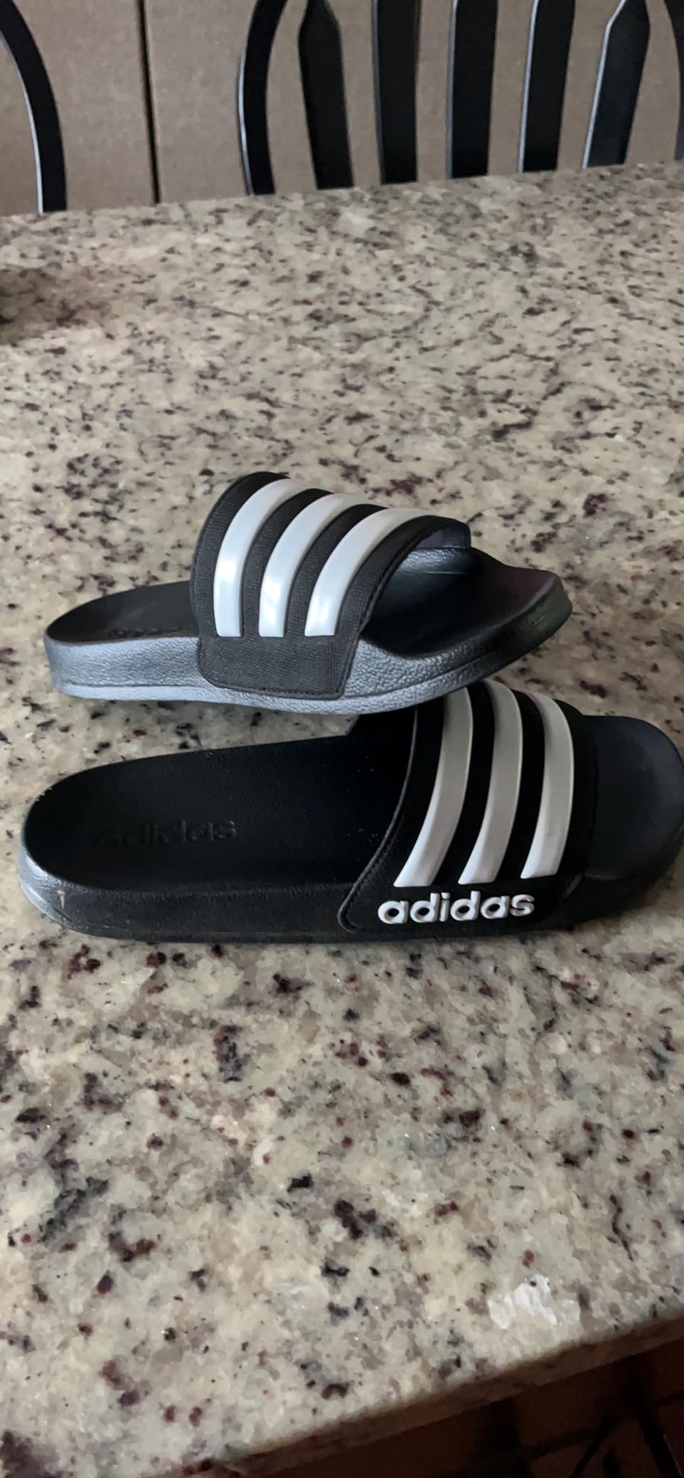 adidas Boys Adilette Shower Slides Casual Sandals Casual - Blue customer photo 1