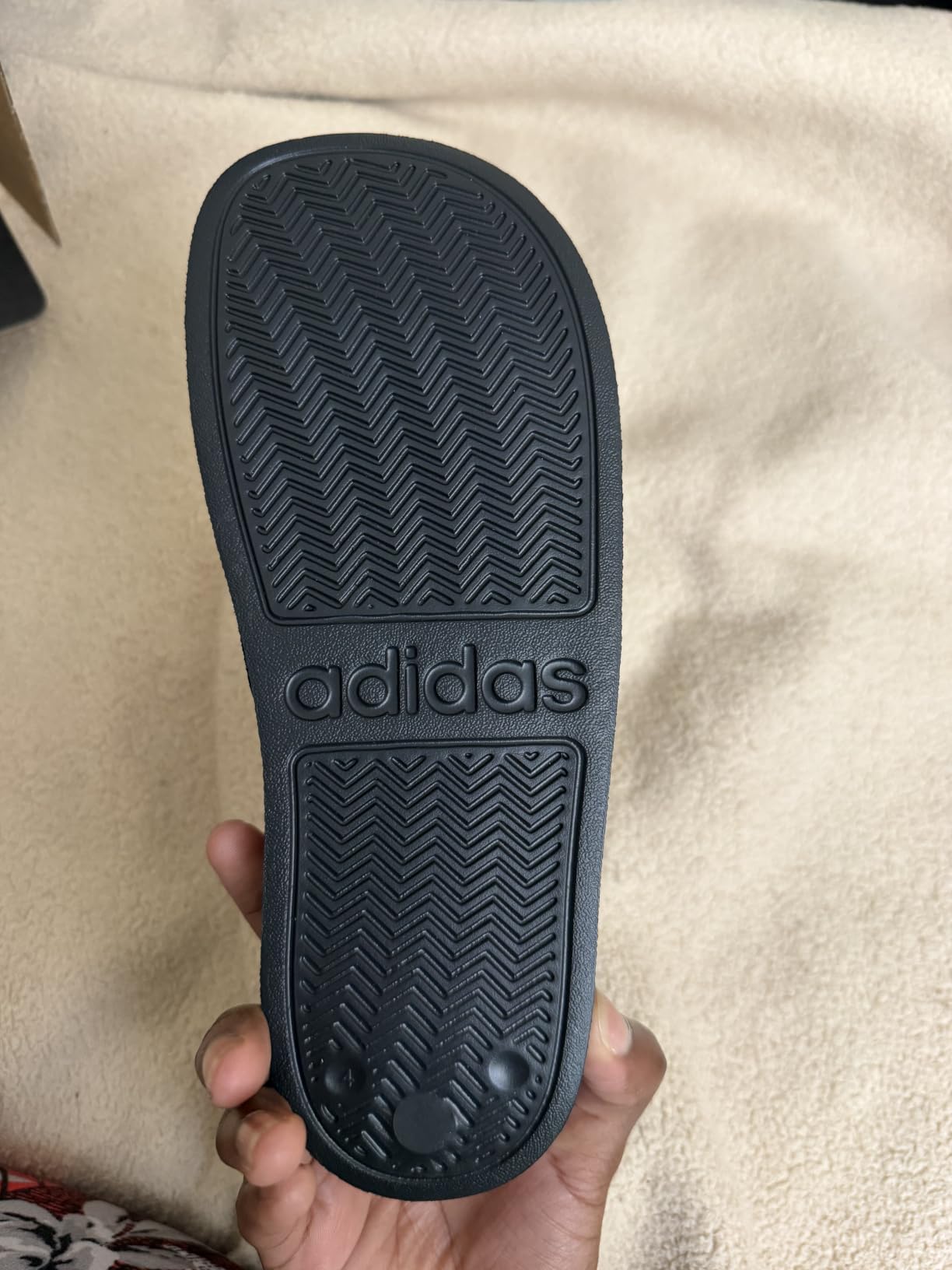 adidas Boys Adilette Shower Slides Casual Sandals Casual - Blue customer photo 2