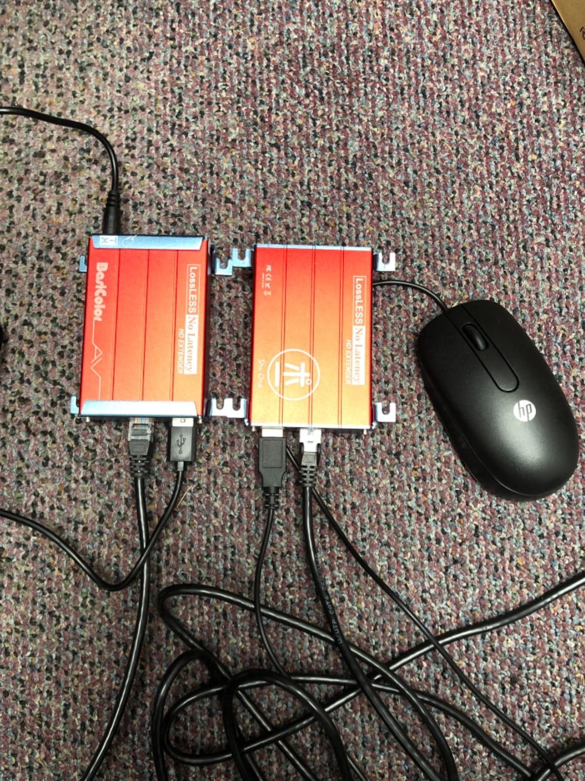 Basicolor HDMI KVM USB Extender with PoC Over Cat5/Cat6/Cat6e HDMI to RJ45 | Support 1080p Video Lossless No Latency, 80m 262ft Transmitter and Receiver customer photo 2