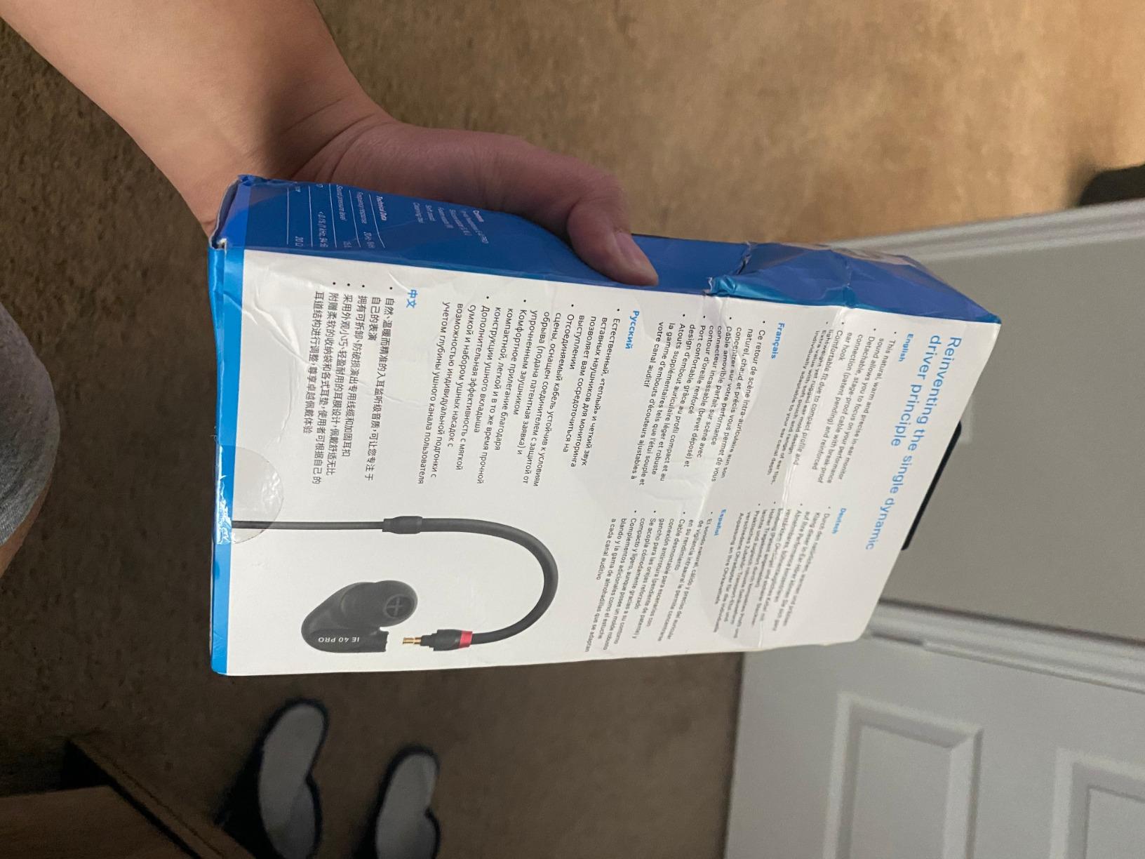 SENNHEISER IE 40 PRO, molded in ear dynamic monitors (Black) customer photo 1