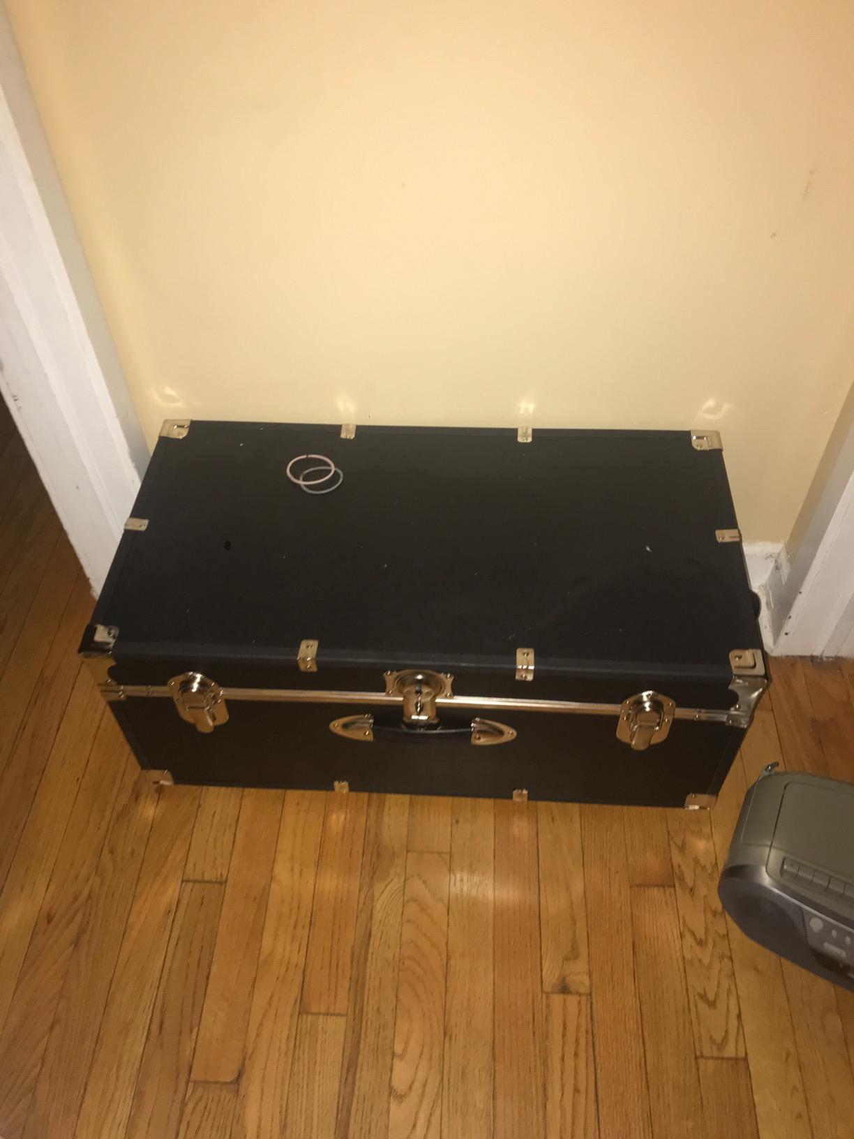 Seward Explorer Trunk with Wheels & Lock, Gray, 30-Inch customer photo 1