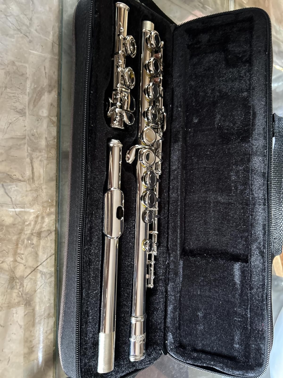 Eastar 16-Key Open Hole C Flute Kids Beginner, Silver Full Kit, EFL-2 customer photo 1