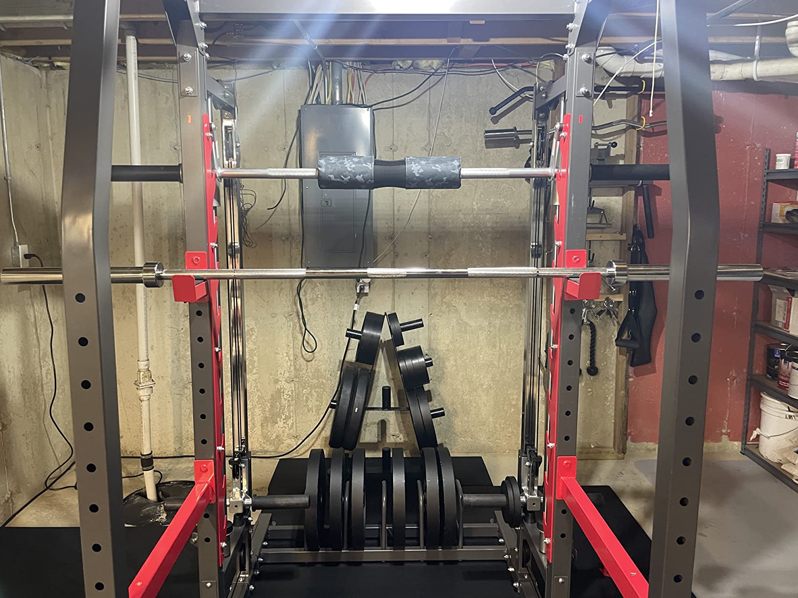 Marcy Smith Machine Home Gym System SM-4903, All-in-One Strength Training Cage with Weight Bench, Pulley, Squat Rack & Workout Station customer photo 2