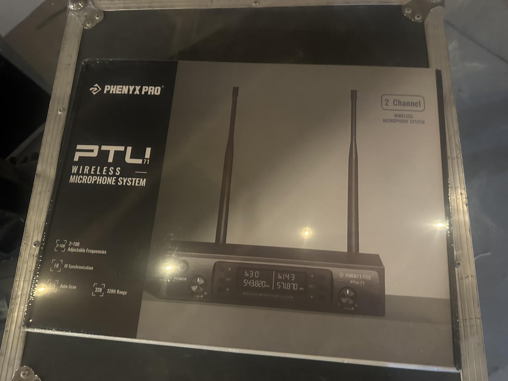 Phenyx Pro Dual UHF Auto Scan Handheld Wireless Microphone System PTU-71-2H | 2 Dynamic Mics, 2 x 100 Frequencies, 328 ft Range, Live Vocals, Karaoke Events, Worship Services customer photo 1