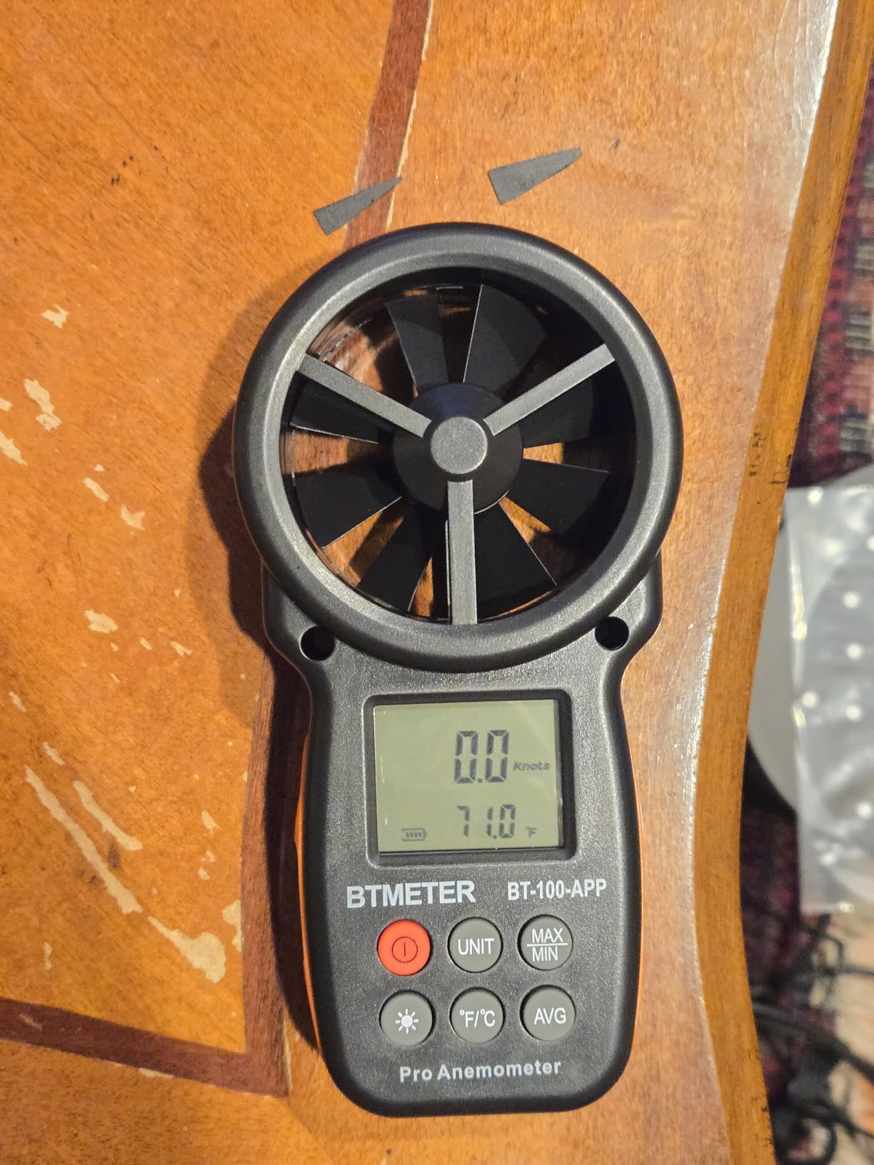 BTMETER BT-100APP Anemometer w/Wireless Bluetooth, Digital Handheld Wind Speed Meter for Wind Chill, Air Velocity, Temperature, Vane Anemometer Gauge customer photo 2