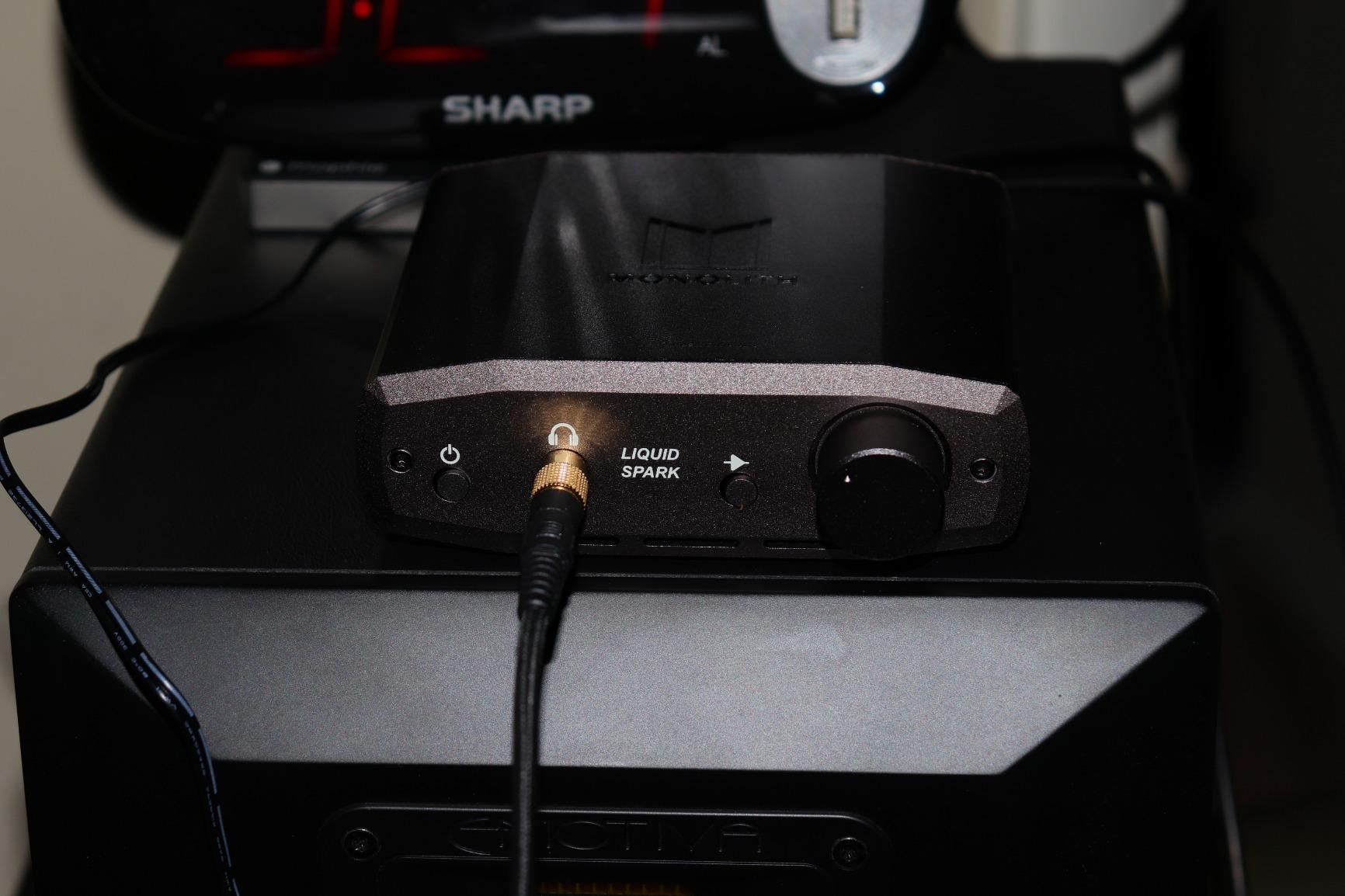 Monolith 133304 Liquid Spark Headphone Amplifier - by Alex Cavalli with RCA Input, Single 1/4 Output 1.3Watt@50R, 108Db customer photo 1