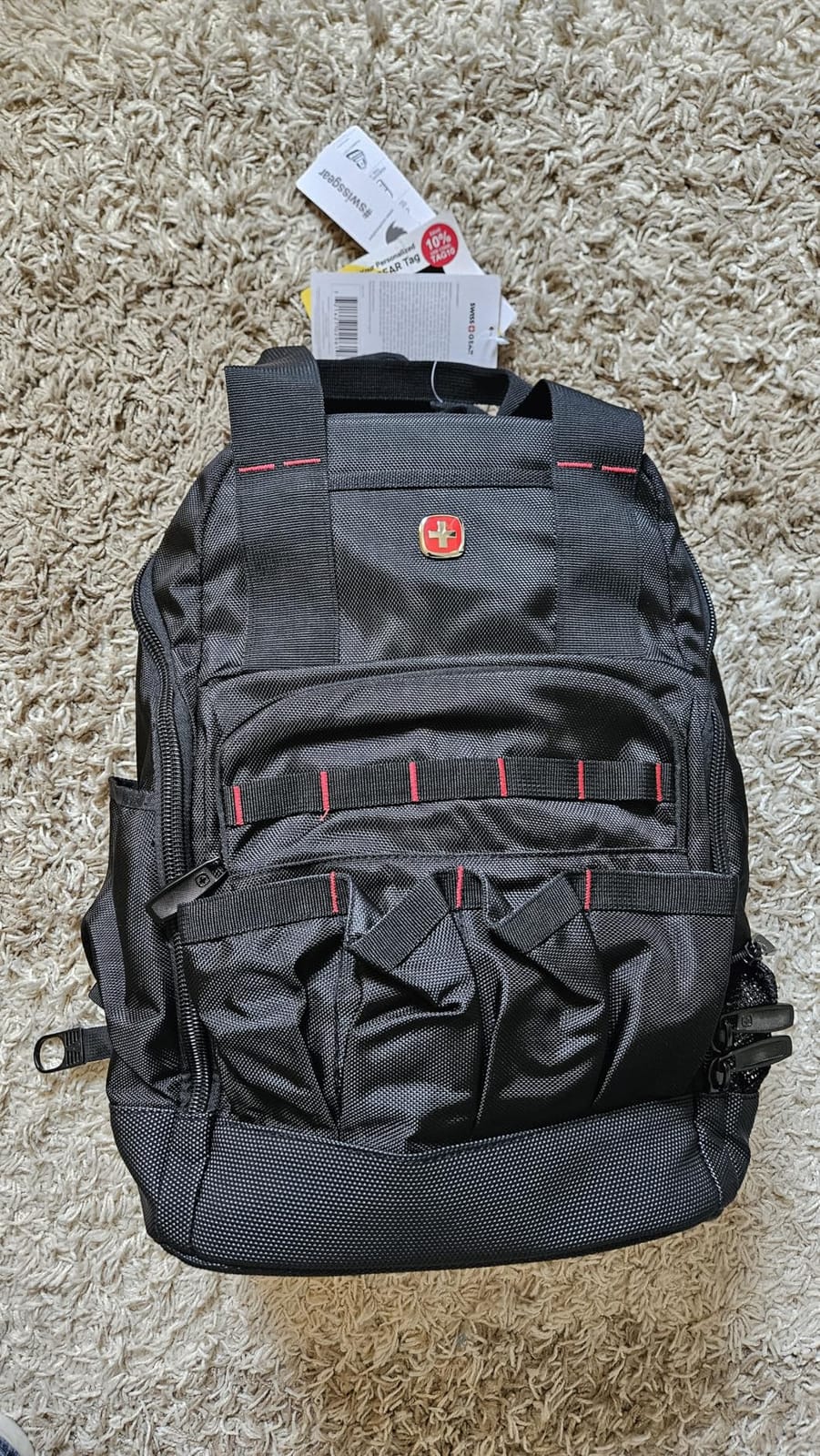 SwissGear Tool Bag Backpack, Fits Up to 17-Inch Laptop, Work Pack PRO, Black customer photo 2