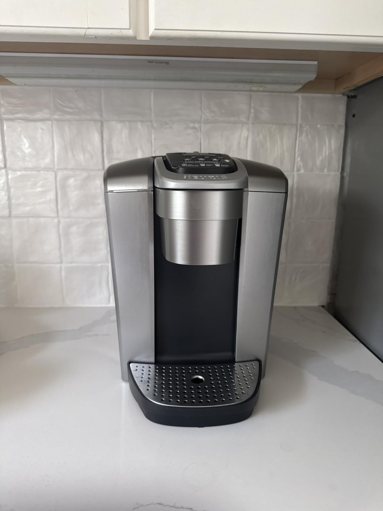 K-Elite Single Serve K-Cup Pod Coffee Maker, with Strength and Temperature Control, Iced Coffee Capability, 8 to 12oz Brew Size, Programmable, Brushed Gold customer photo 2