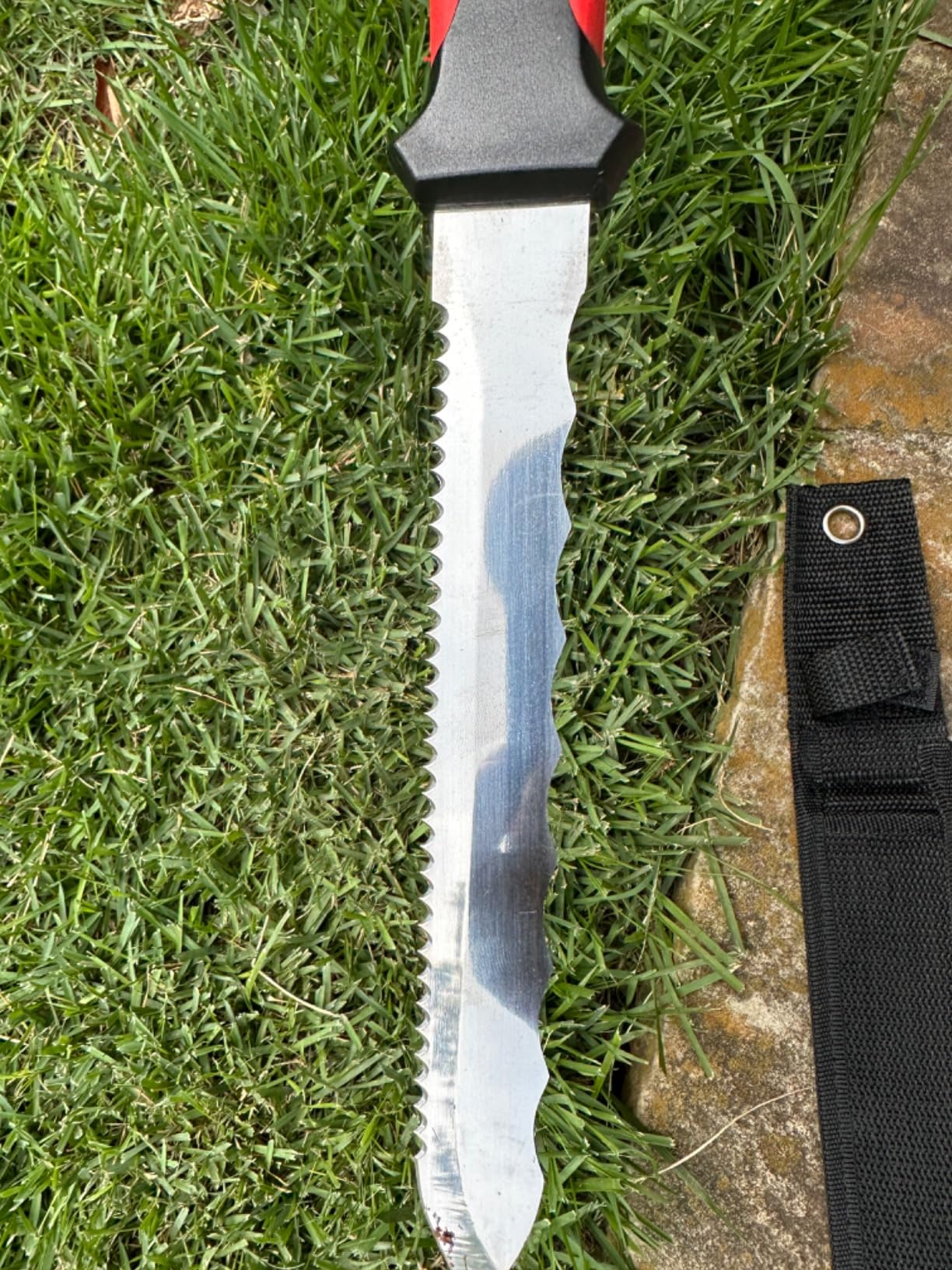 Keyfit Tools (4 Pack SOD Knife Stainless Steel Blade Sod Cutter Trim New Sod Around Landscape Edging Beds & Sunken, Overgrown Sprinkler Heads Like Hunter PGP Repair Adjust Remove Sprinkler Guard customer photo 2