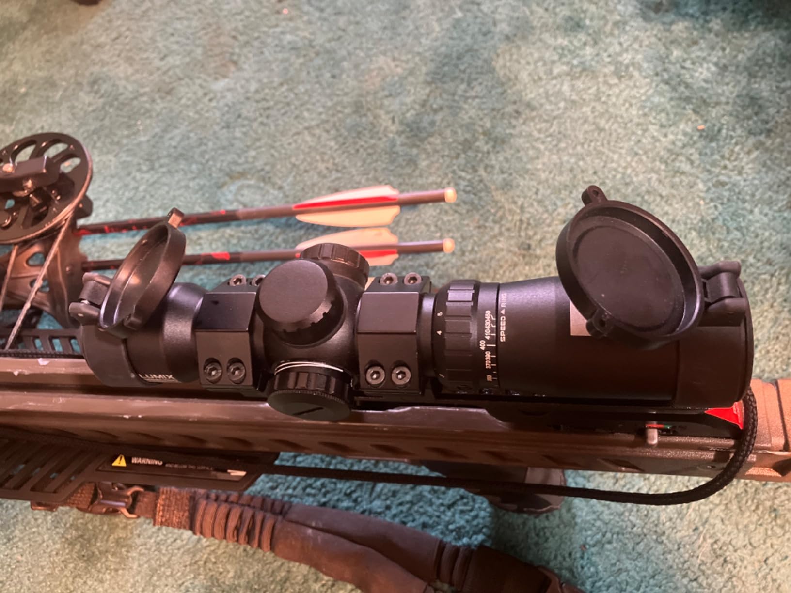 Killer Instinct Lumix Speedring 1.5-5 x 32 IR-E Crossbow Scope | Semi-Circle for great contrast, Match to any bow speeds between 270, Type-III hard coat anodizing, Stealthy finish customer photo 2