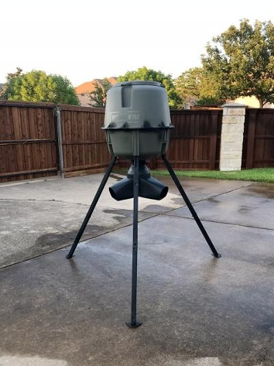 Moultrie Gravity Feeder Kit with Quick-Lock Adapter | Gravity-fed design, no power needed, easy conversion kit, protein pellet ready, rugged construction customer photo 2