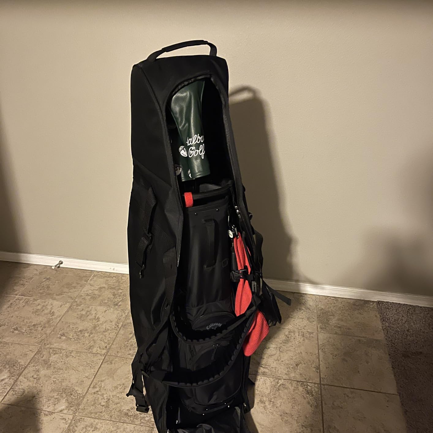 Himal Outdoors Soft-Sided Golf Travel Bag with Wheels, 600D Oxford Fabric | Water-Resistant 600D Oxford, Soft-Sided Design, Rolling Wheels, Excellent Zipper, Universal Fit, Airline Travel customer photo 1