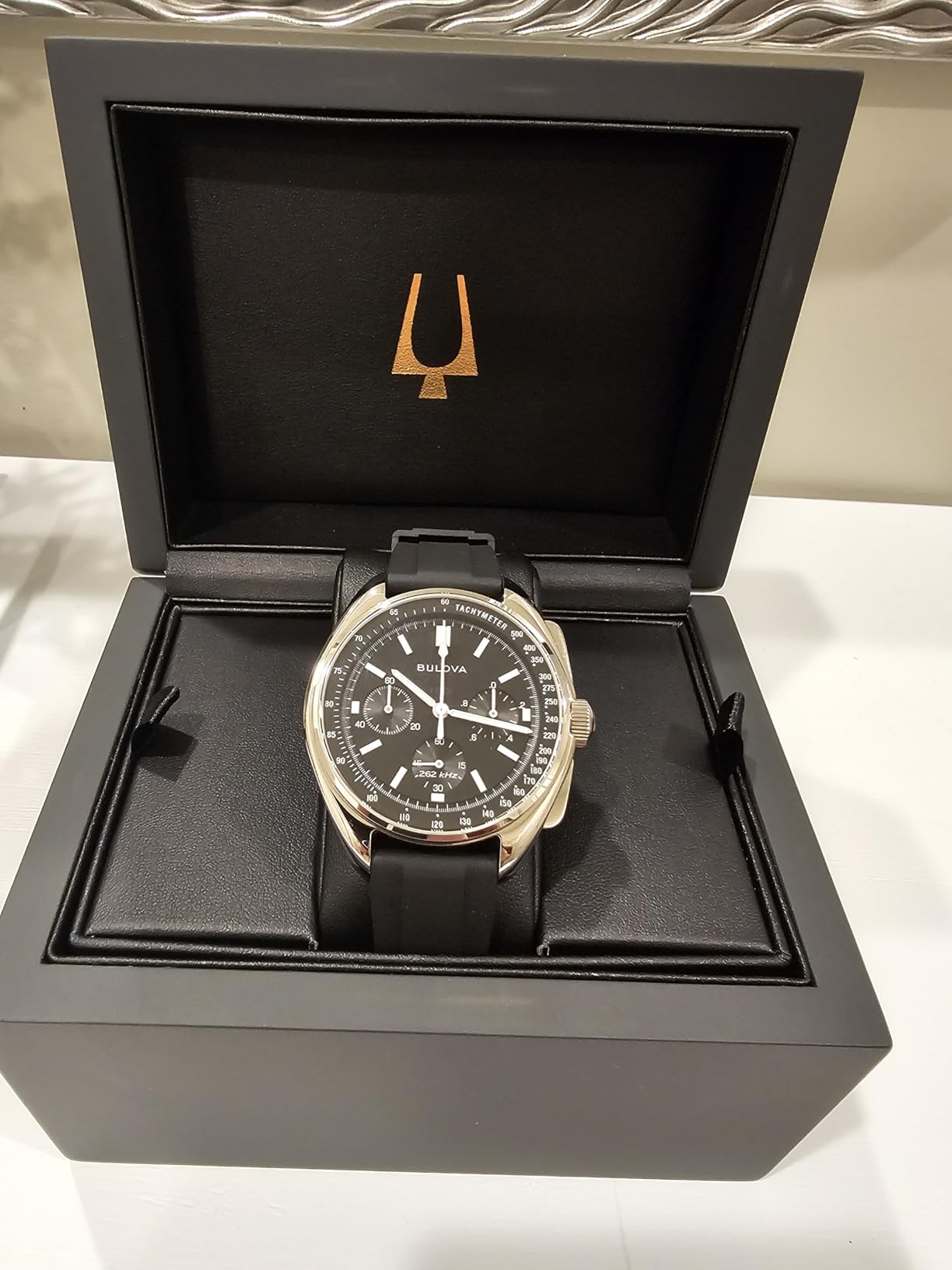 Men's Archive Series Lunar Pilot 6-Hand Chronograph High Performance Quartz Stainless Steel, Black NATO Strap and Sapphire Crystal customer photo 1