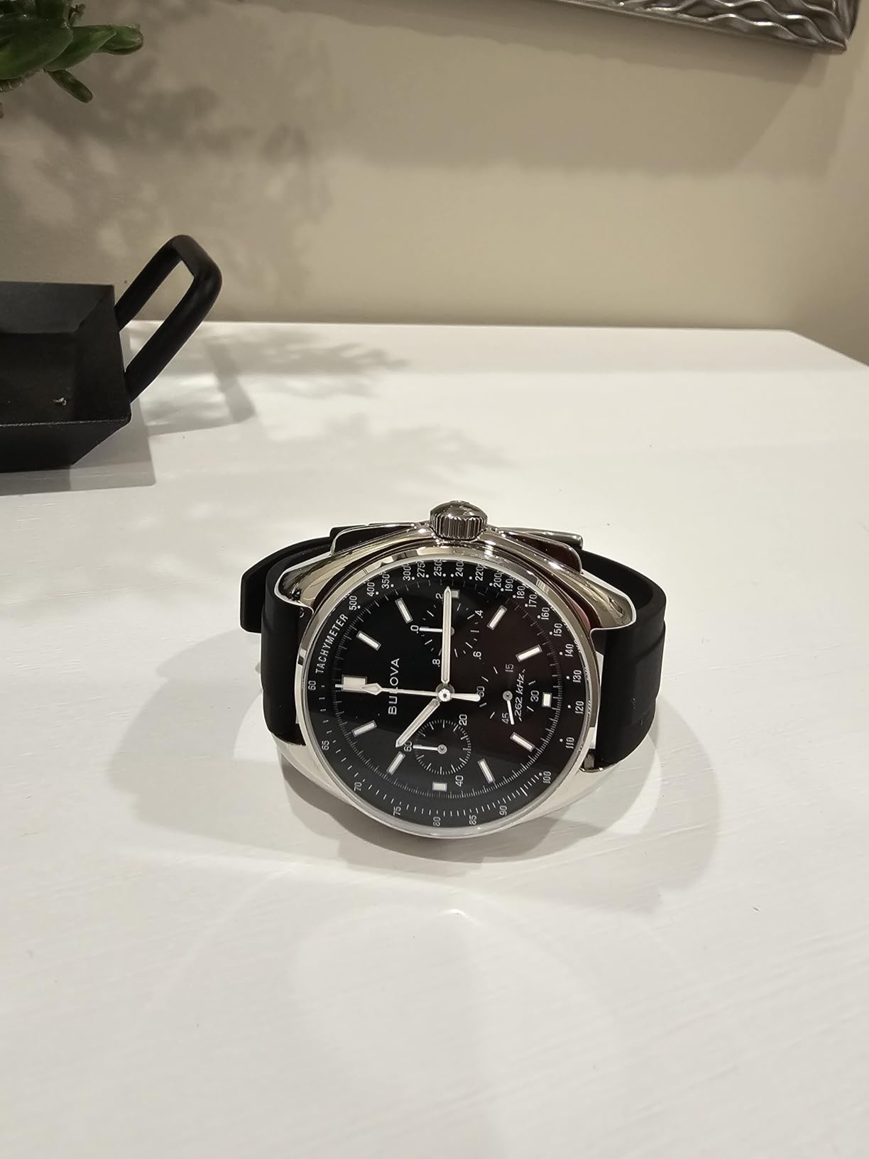 Men's Archive Series Lunar Pilot 6-Hand Chronograph High Performance Quartz Stainless Steel, Black NATO Strap and Sapphire Crystal customer photo 2
