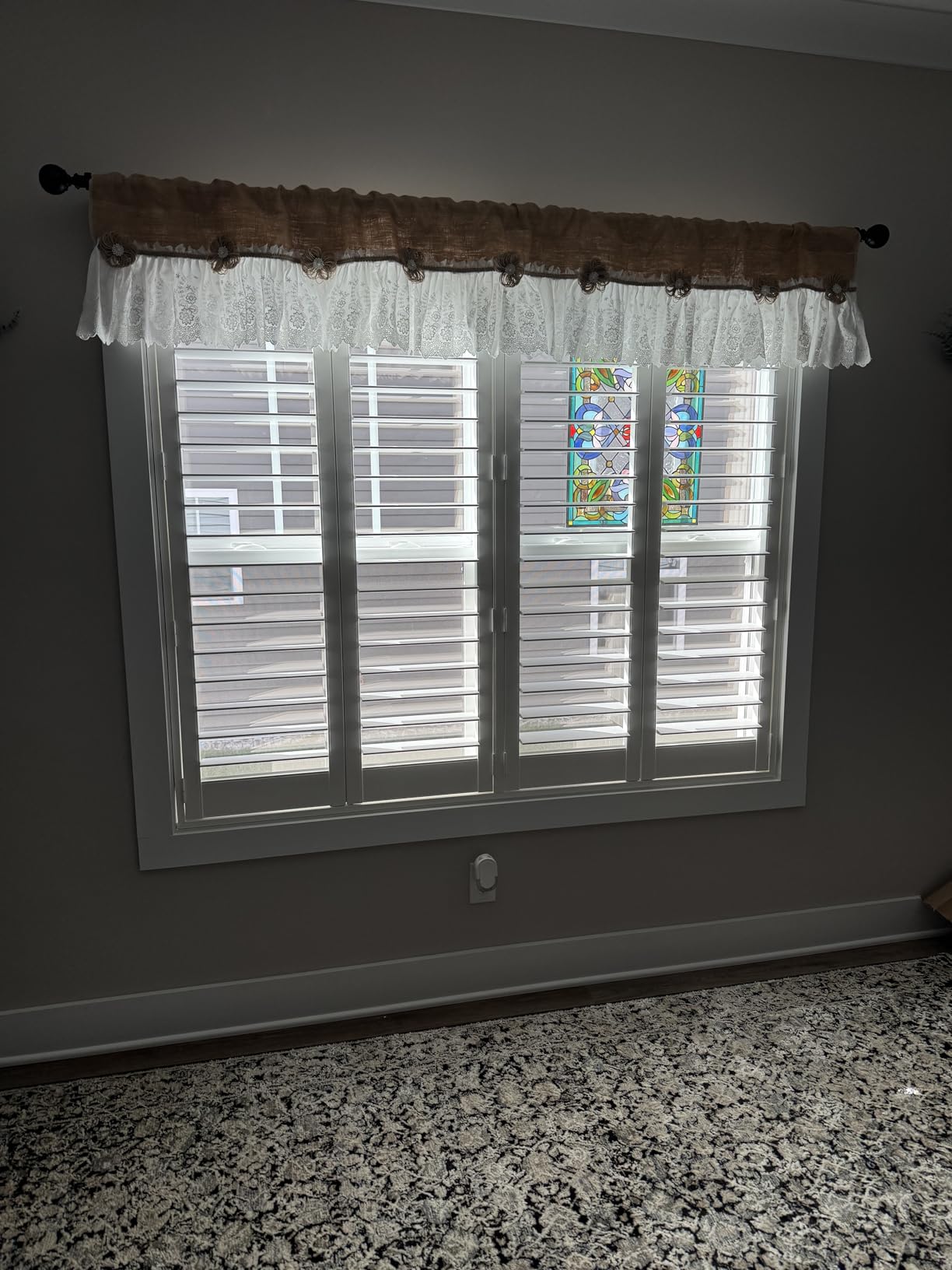 Suncraft Shutters -Plantation Shutters -Custom Made Window Blinds - No Front Tilt Rod - Easy DIY Installation - Interior Plantation Shutters -Privacy Blinds for Kitchen, Bath, Bedroom customer photo 2