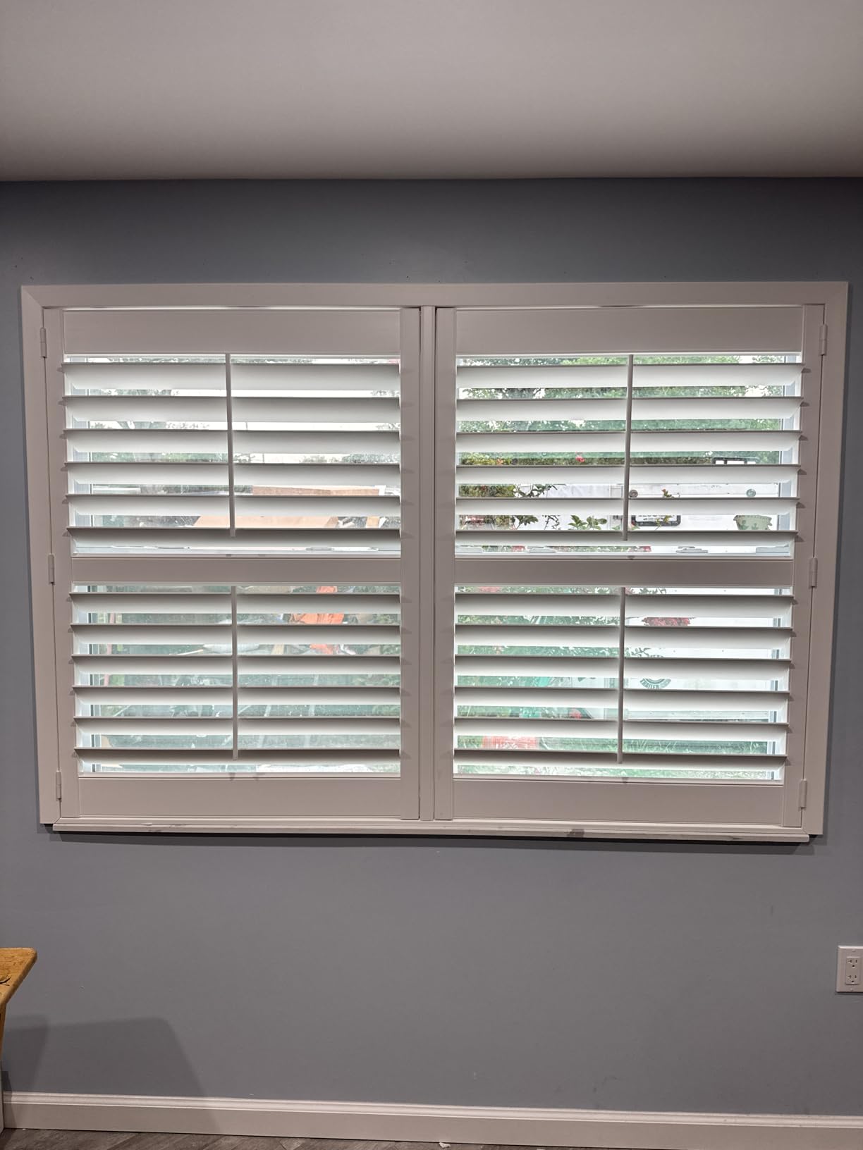 SUNCRAFT SHUTTERS-Plantation Shutters-Interior-Window COVERINGS-Custom Made in 10 Days- DIY Install -Made in North America-Never Needs Painting -25 Year Warranty-Traditional Front TILT Rod customer photo 2