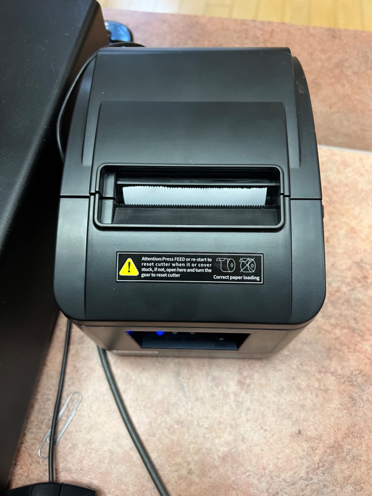 MUNBYN 80mm USB Thermal Receipt Printer P098, POS Printer with Auto Cutter | ESC POS command support for Windows and Mac with auto cutter, USB interface only and does not support Square customer photo 2