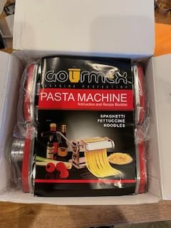 Pasta Maker Machine Stainless Steel Manual | With Adjustable Thickness Settings | Perfect for Homemade Spaghetti Fettuccini Noodles and Lasagna | Includes Removable Handle and Clamp (Silver) customer photo 2