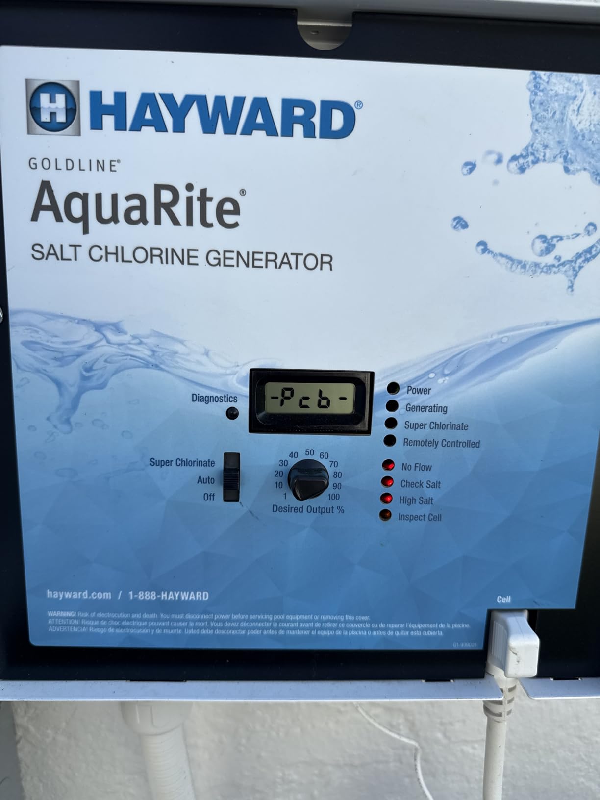 Hayward Aquarite Salt Chlorine Generator for Swimming Pools 25,000 Gallons | W3AQR9 Replacement for AQR9 Saltwater Swimming Pool Chlorination System for In-Ground Pools customer photo 2