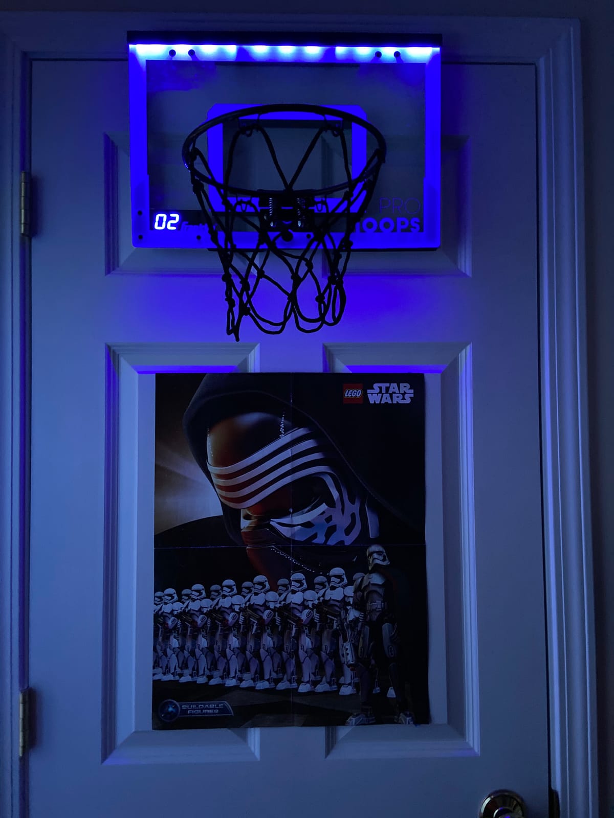 Franklin Sports Pro Hoops LED Over The Door Mini Basketball Hoop customer photo 1