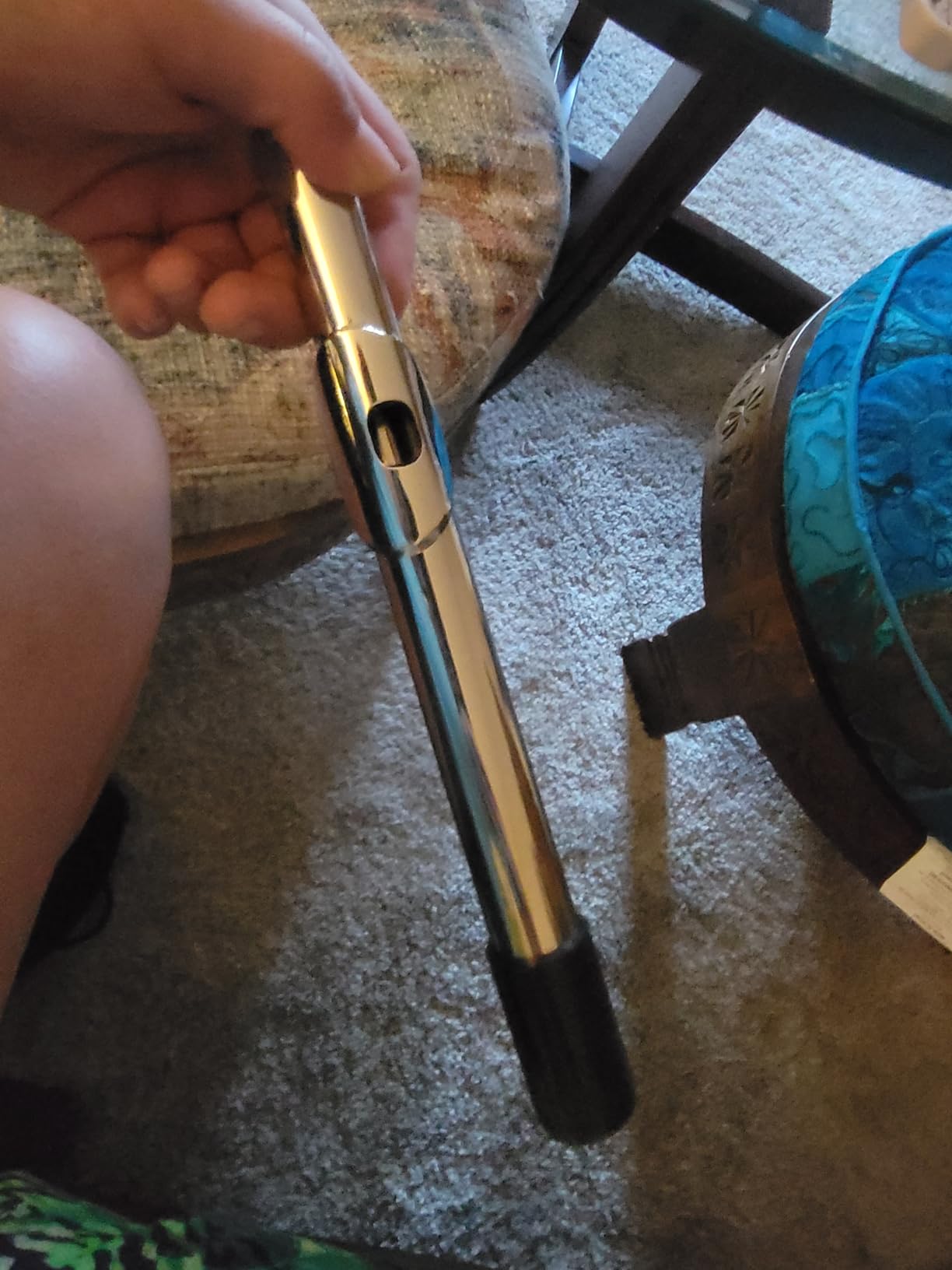 Cecilio Closed Hole C Flute - Musical Instrument, Beginner/Intermediate Flute in Band & Orchestra, Nickel customer photo 2