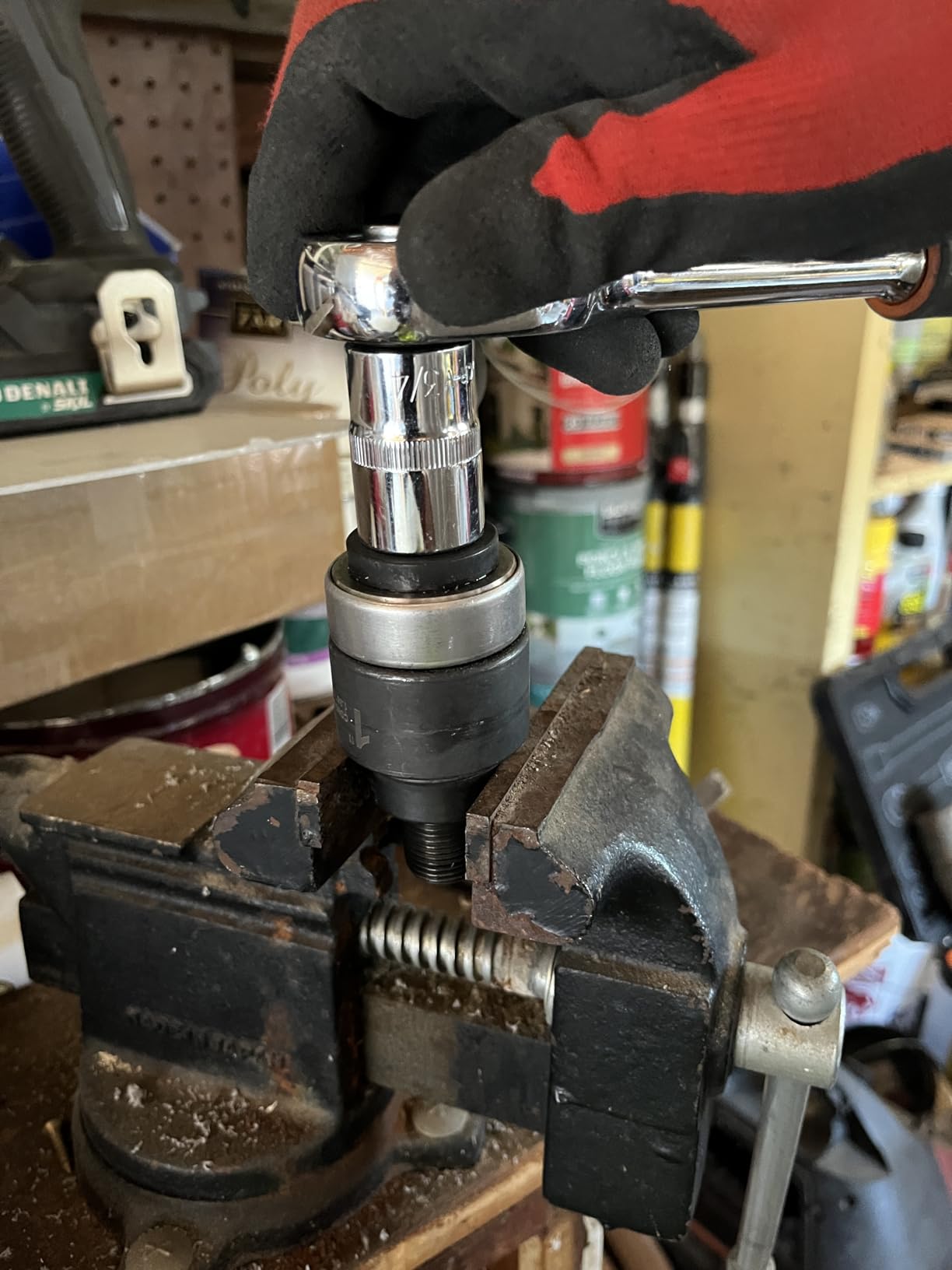Ratchet Knockout Hole Punch Driver Kits 1/2 to 2 inch SLUG-Buster Knockout Electrical Conduit Hole Cutter Set KO Tool Kit (CC-60) customer photo 1