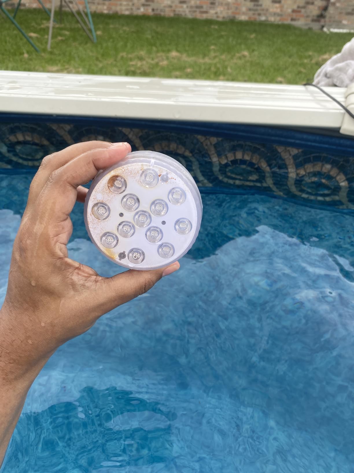 LOFTEK Pool Lights, Submersible LED Lights with Magnets & 10 Suction Cups | Battery Operated, 13 LED, 16 Color Changing, 4 Timer, IP68 Waterproof, Dimmable for Inground Above Ground Underwater Pool, Ponds customer photo 2