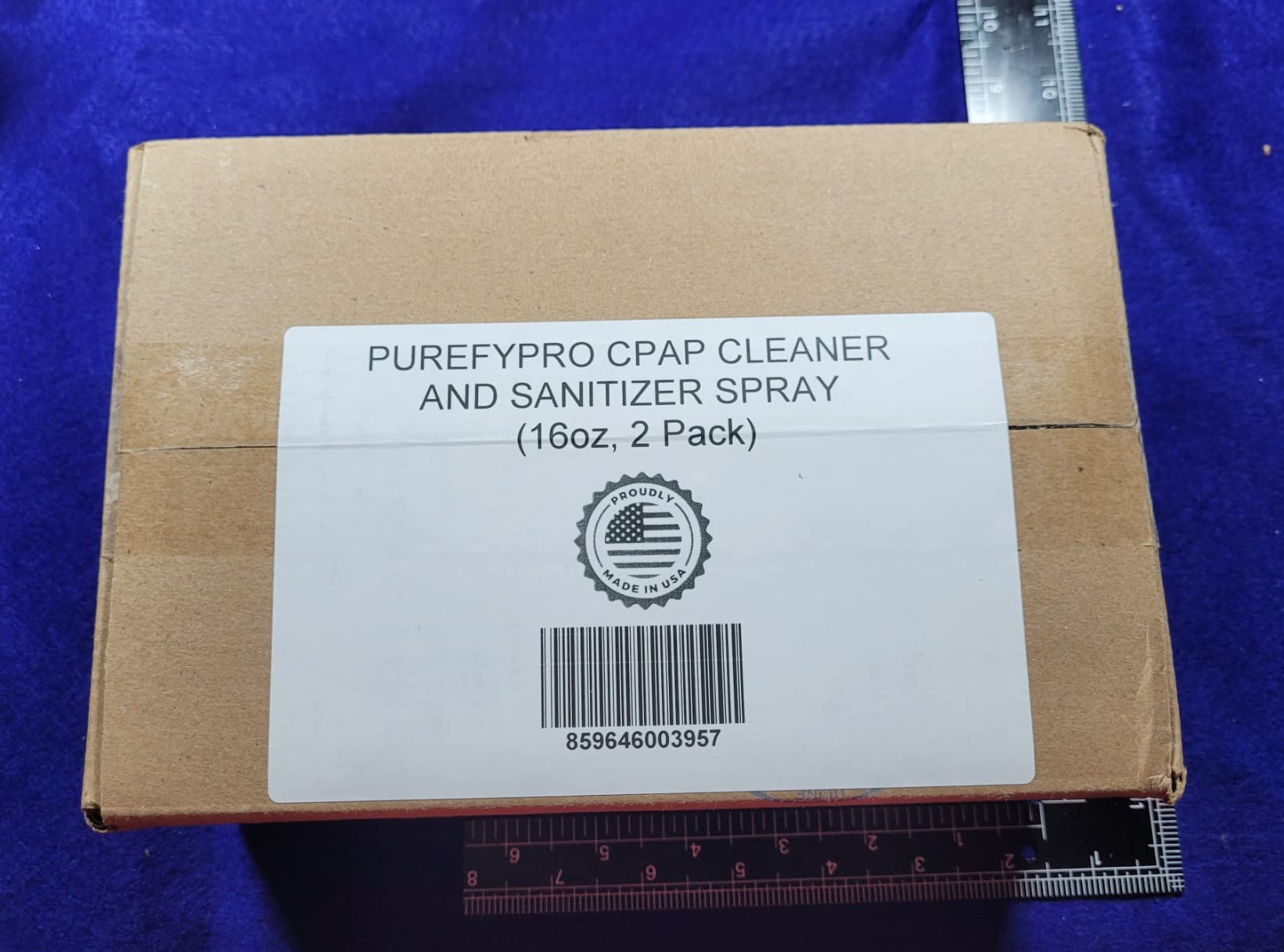 Purefypro CPAP Cleaner and Sanitizer Spray (16oz, 2pk). No Rinse. No Residue. Kills 99.9999% Norovirus, Flu Virus, and Fungi, Drug Resistant Germs. Unscented customer photo 2