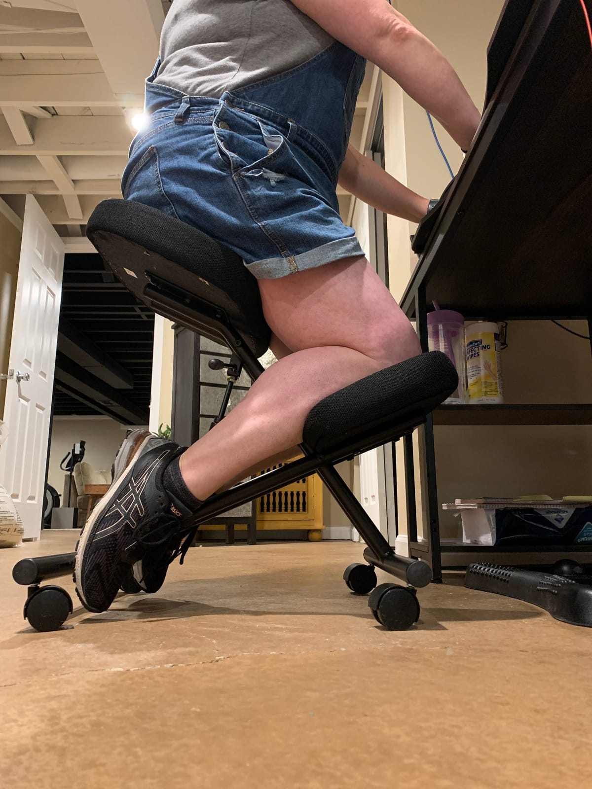 ProErgo Pneumatic Ergonomic Kneeling Chair - Fully Adjustable Mobile Office Seating - Improve Posture to Relieve Neck & Back Pain - Easy Assembly - Use in Home, Office & Classroom customer photo 2