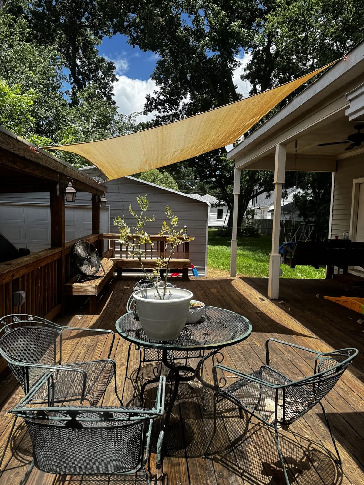 AsterOutdoor Sun Shade Sail Rectangle 10' x 13' UV Block Canopy for Patio Backyard Lawn Garden Outdoor Activities, Graphite customer photo 1
