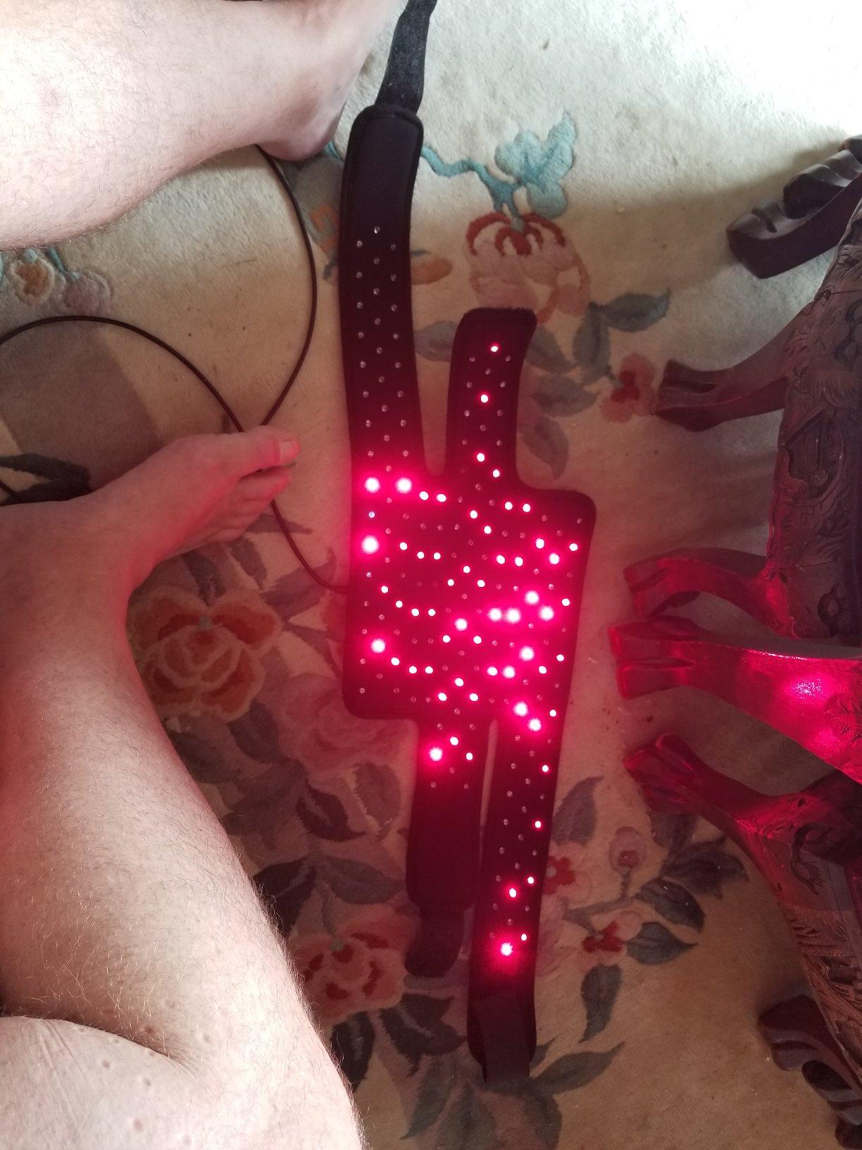 DGYAO Ultrasound Therapy 660NM Red Light Therapy & 880NM Near Infrared Light Therapy Devices Wearable Pad for Pain Relief (Two-Pads) customer photo 1