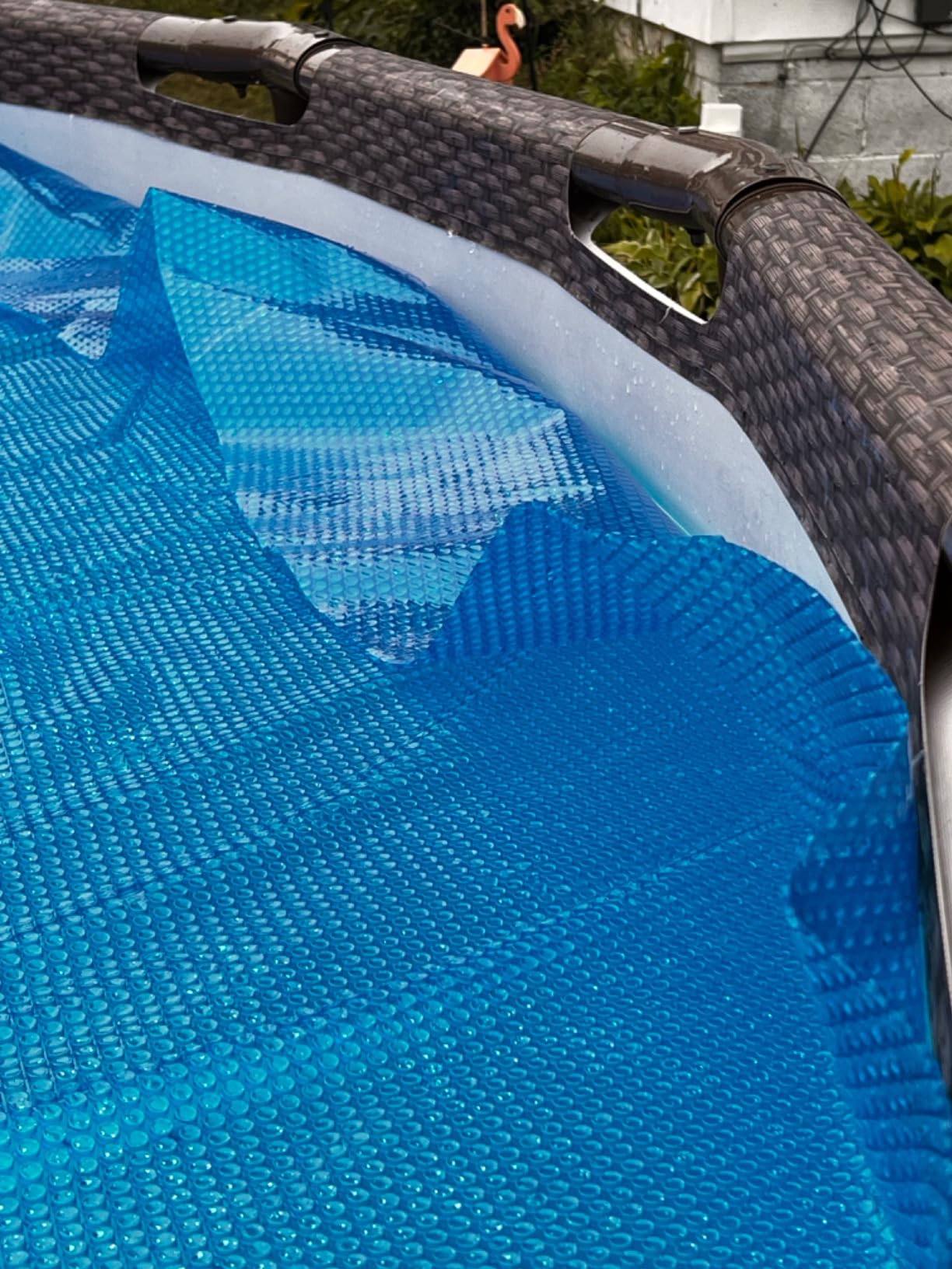 Doheny's Clear-Tek Micro Bubble Solar Pool Cover for Above Ground Swimming Pools | Increase Solar Energy Absorption, Retain Heat, Reduce Evaporation, Reduce Heat Loss & Save, 24 ft Round Blue 1600 customer photo 1
